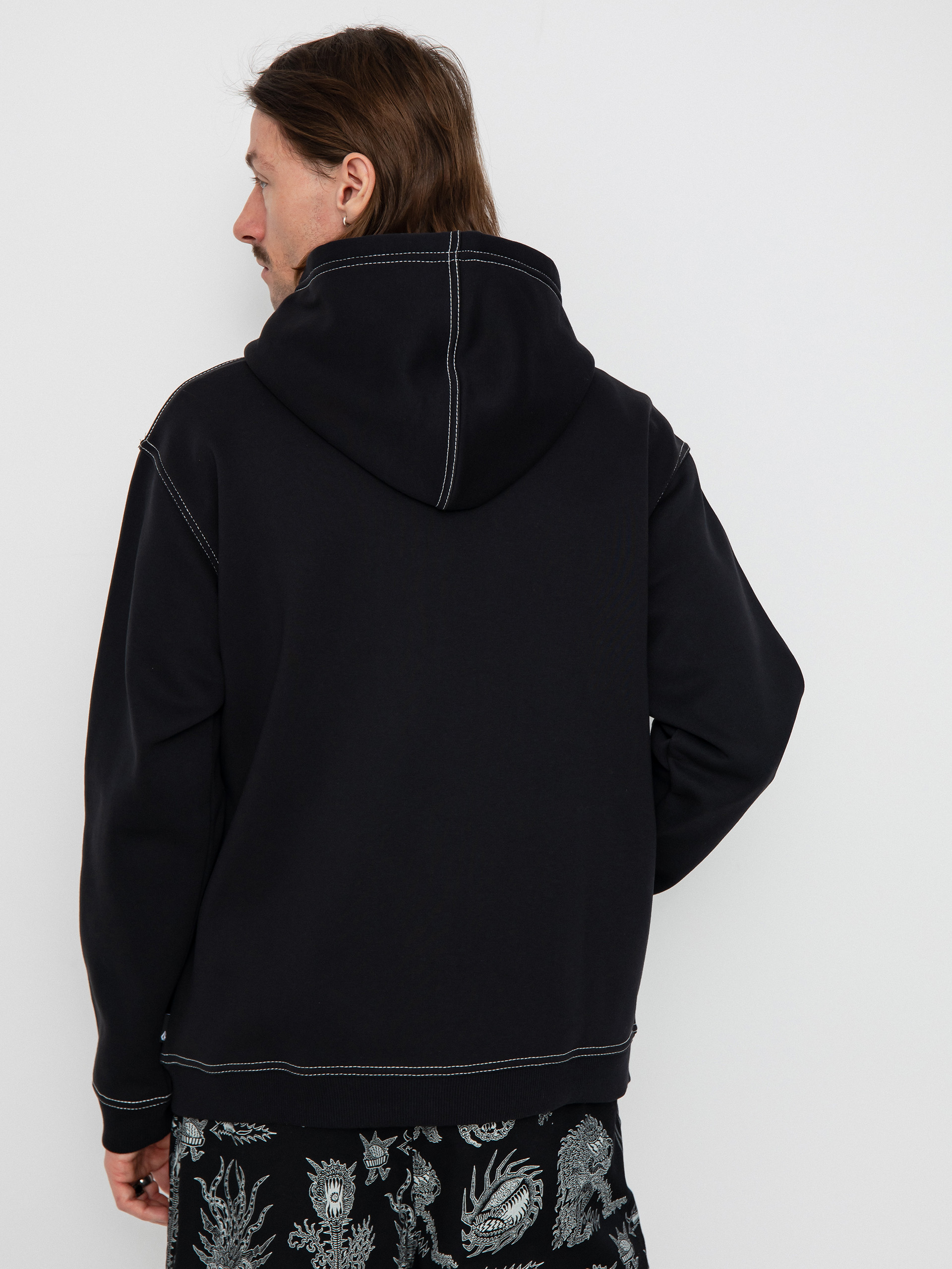 Hanorac cu glugă Volcom Workard ZHD (black)