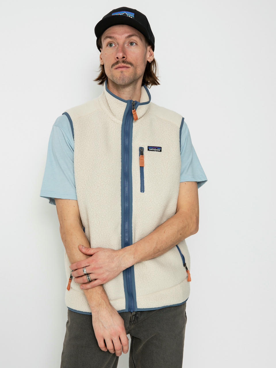 Vestă Patagonia Retro Pile (dark natural utility blue)