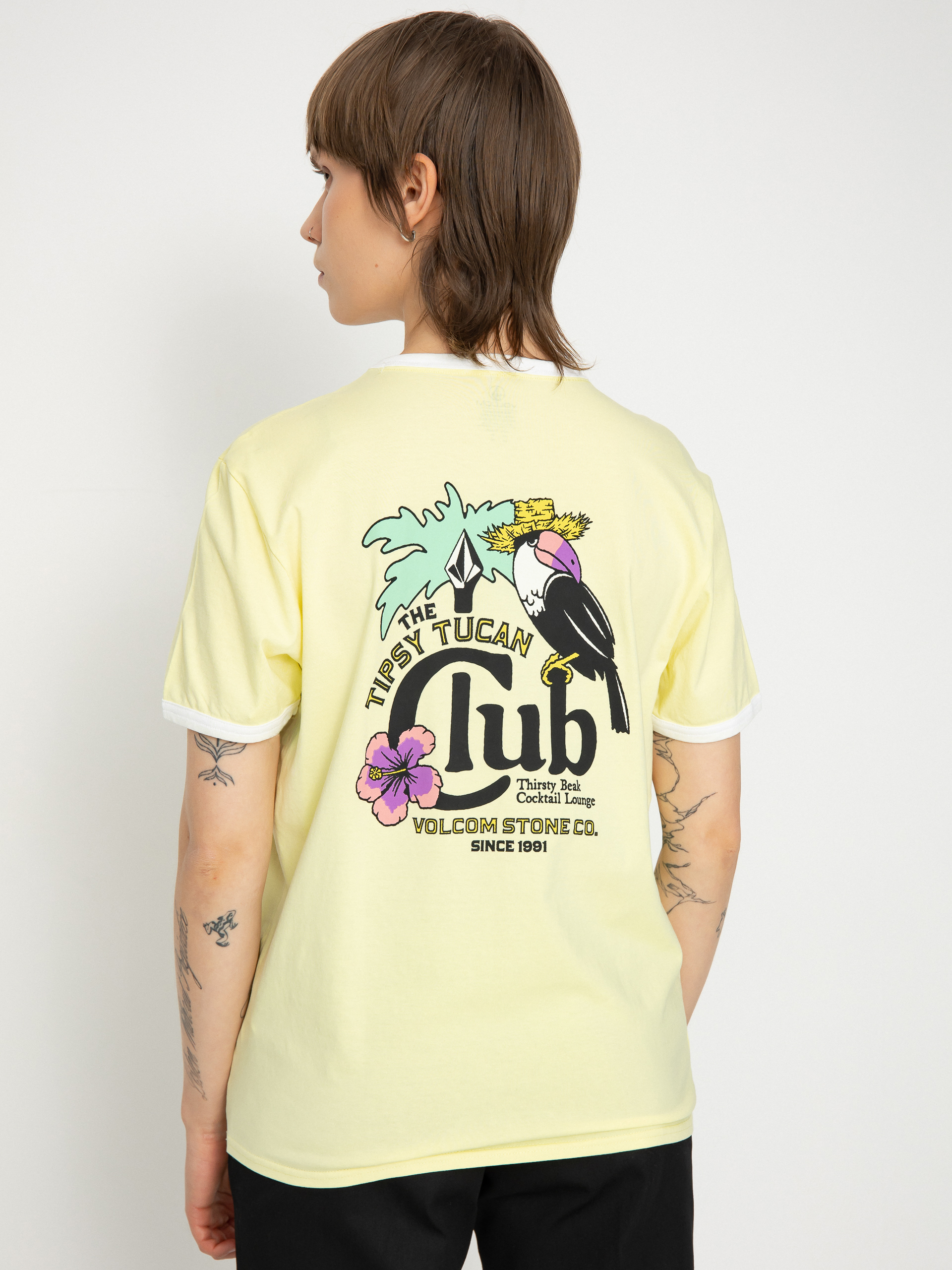 Tricou Volcom Truly Ringer Wmn (aura yellow)