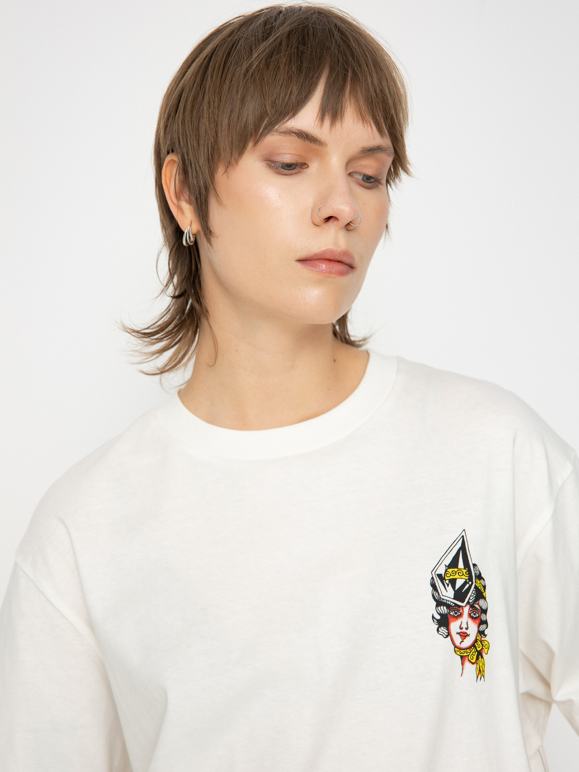Tricou Volcom Drumstone Wmn (star white)