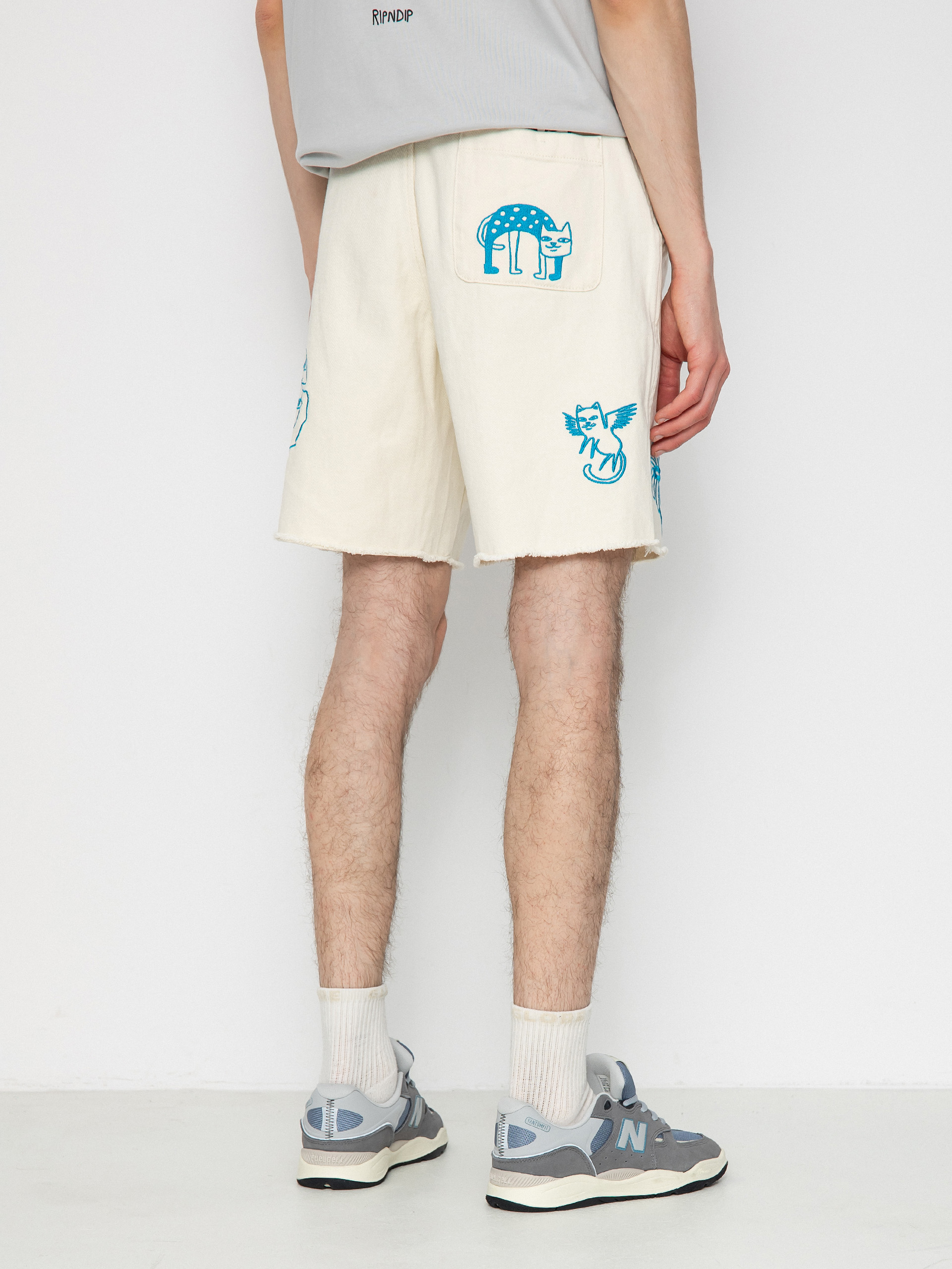 Șort RipNDip Blonded Denim (off white)