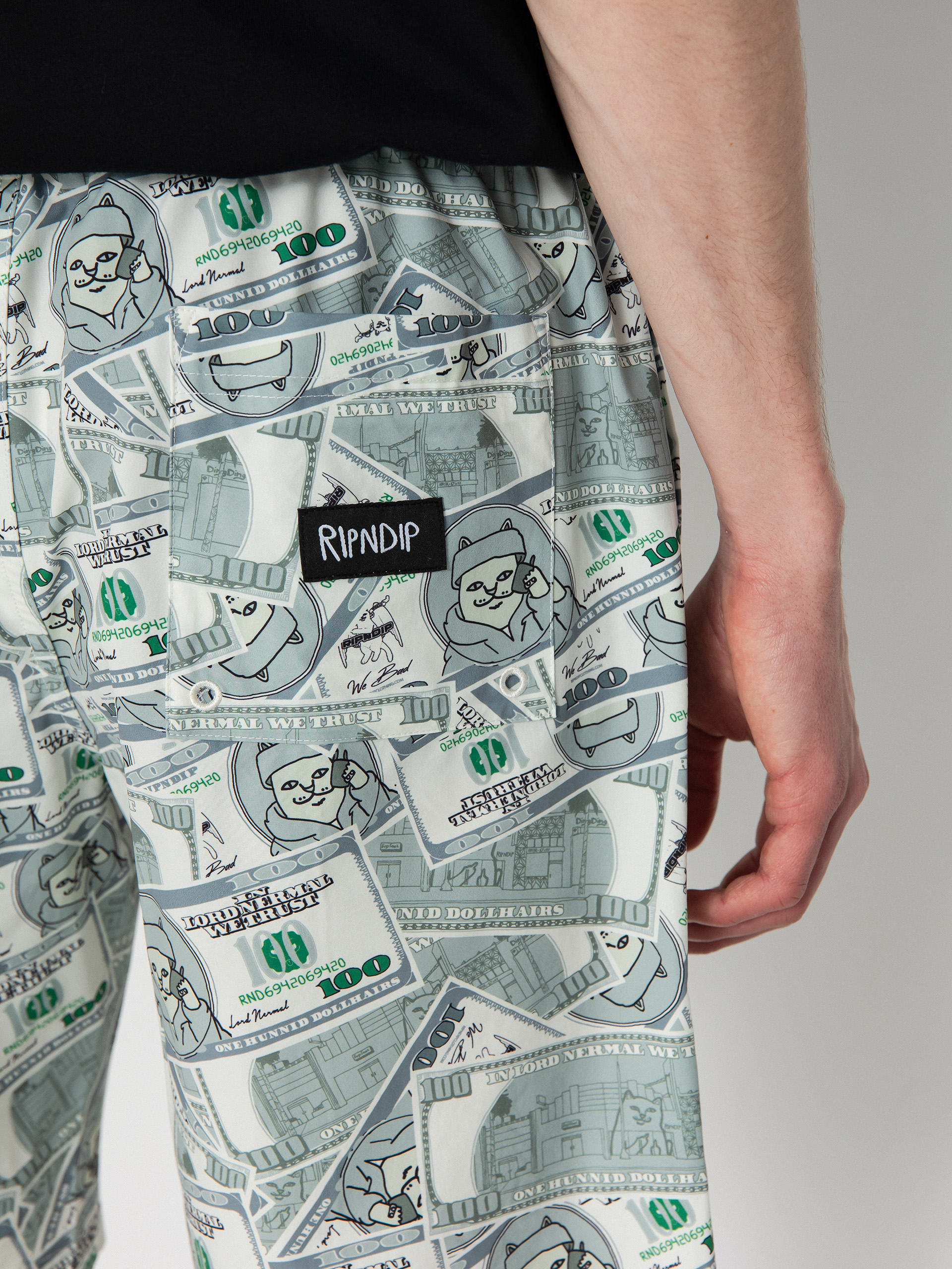 Șort RipNDip Moneybag Swim (olive)