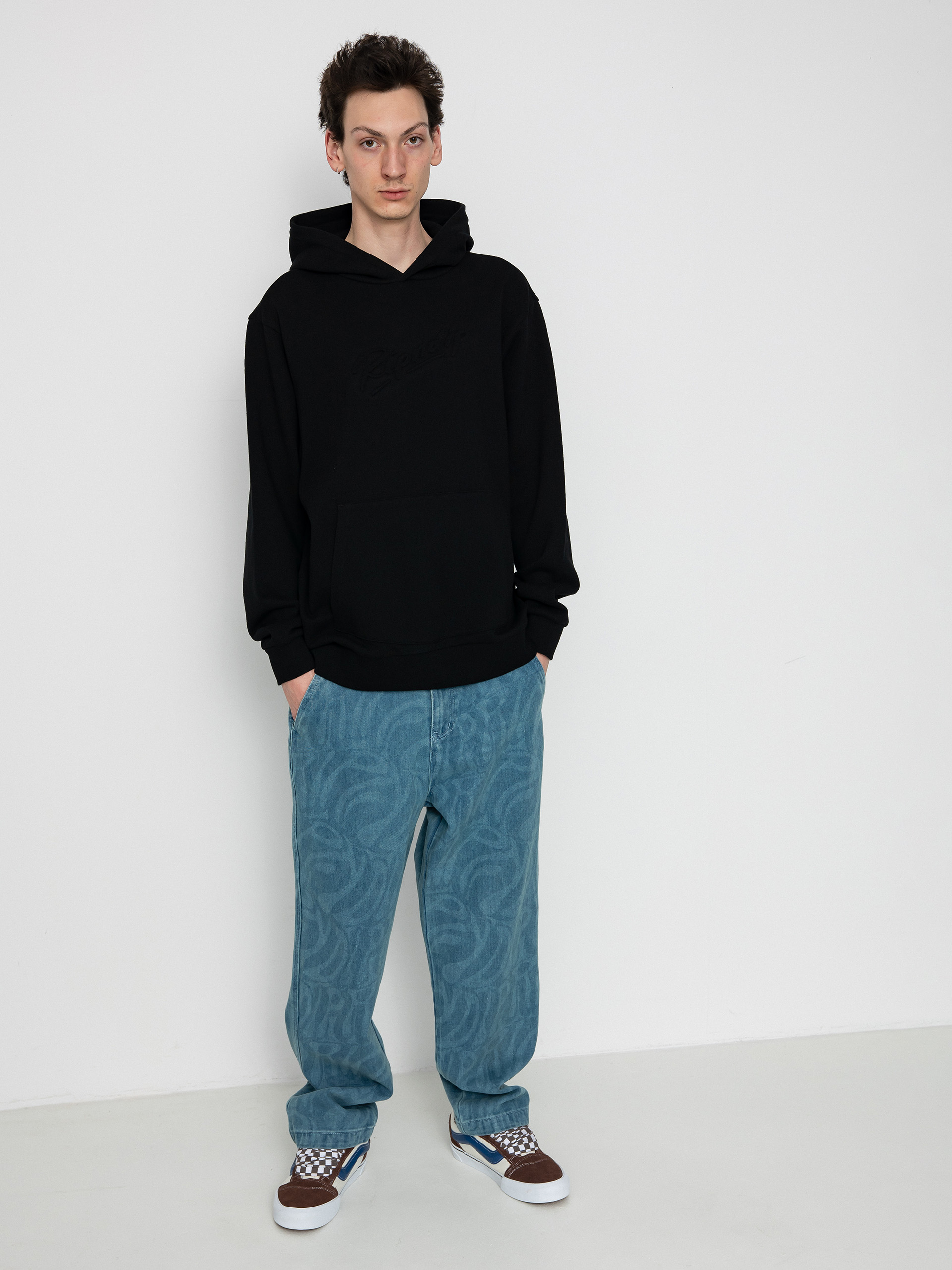 Hanorac cu glugă RipNDip Autograph HD (black)