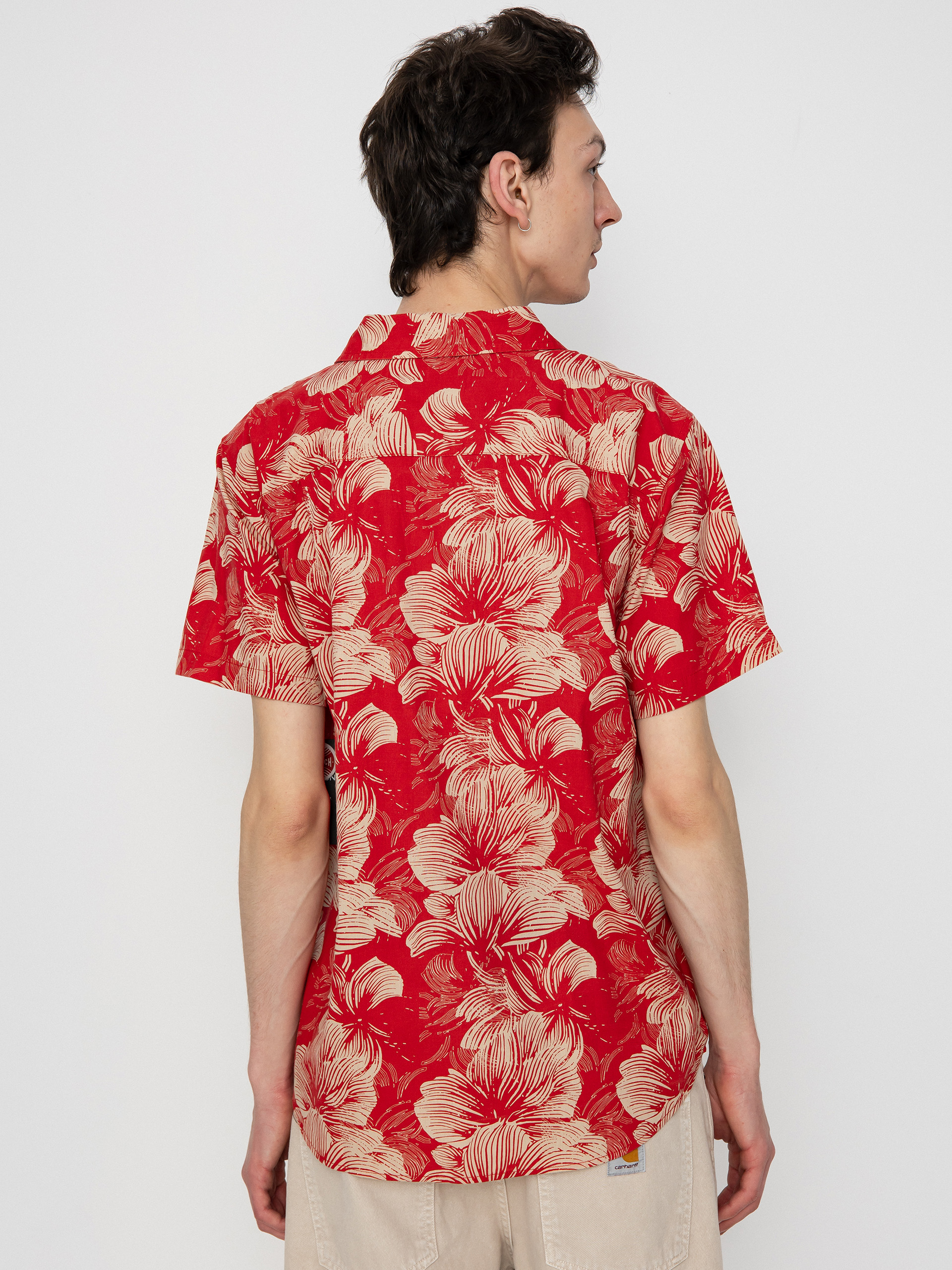 Cămașă Brixton Charter Print (casa red/oatmilk floral)