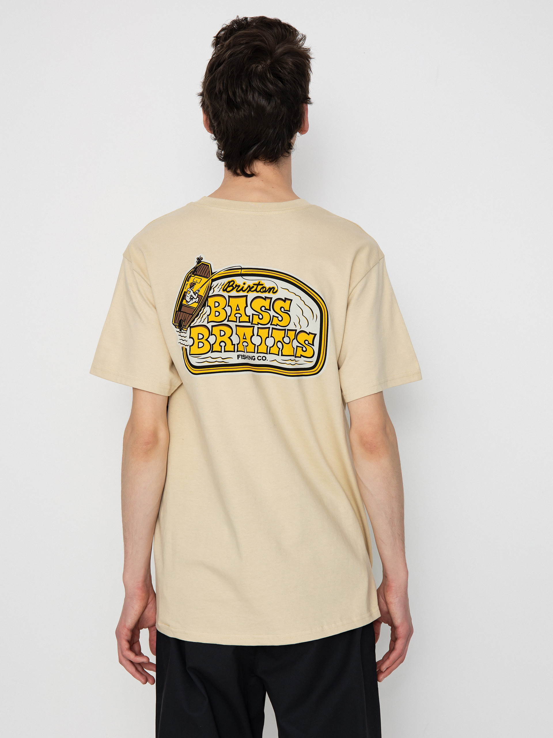 Tricou Brixton Bass Brains Boat Stt (cream)