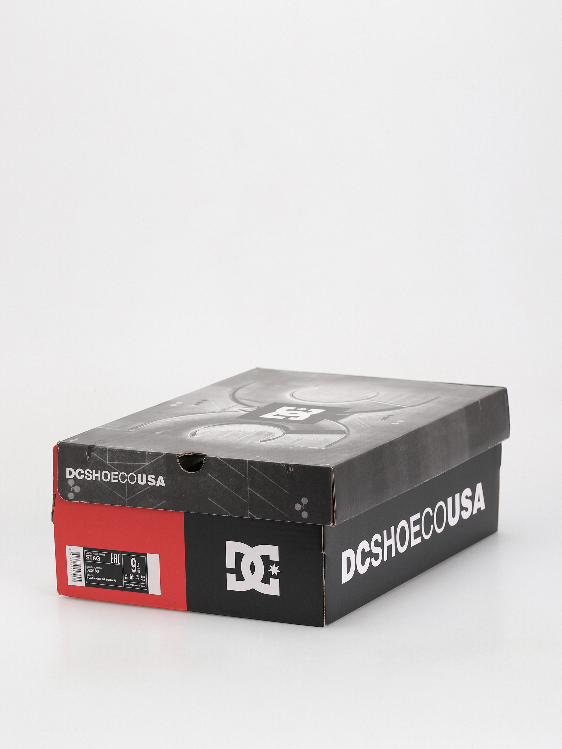 Pantofi DC Stag (black/grey/red)