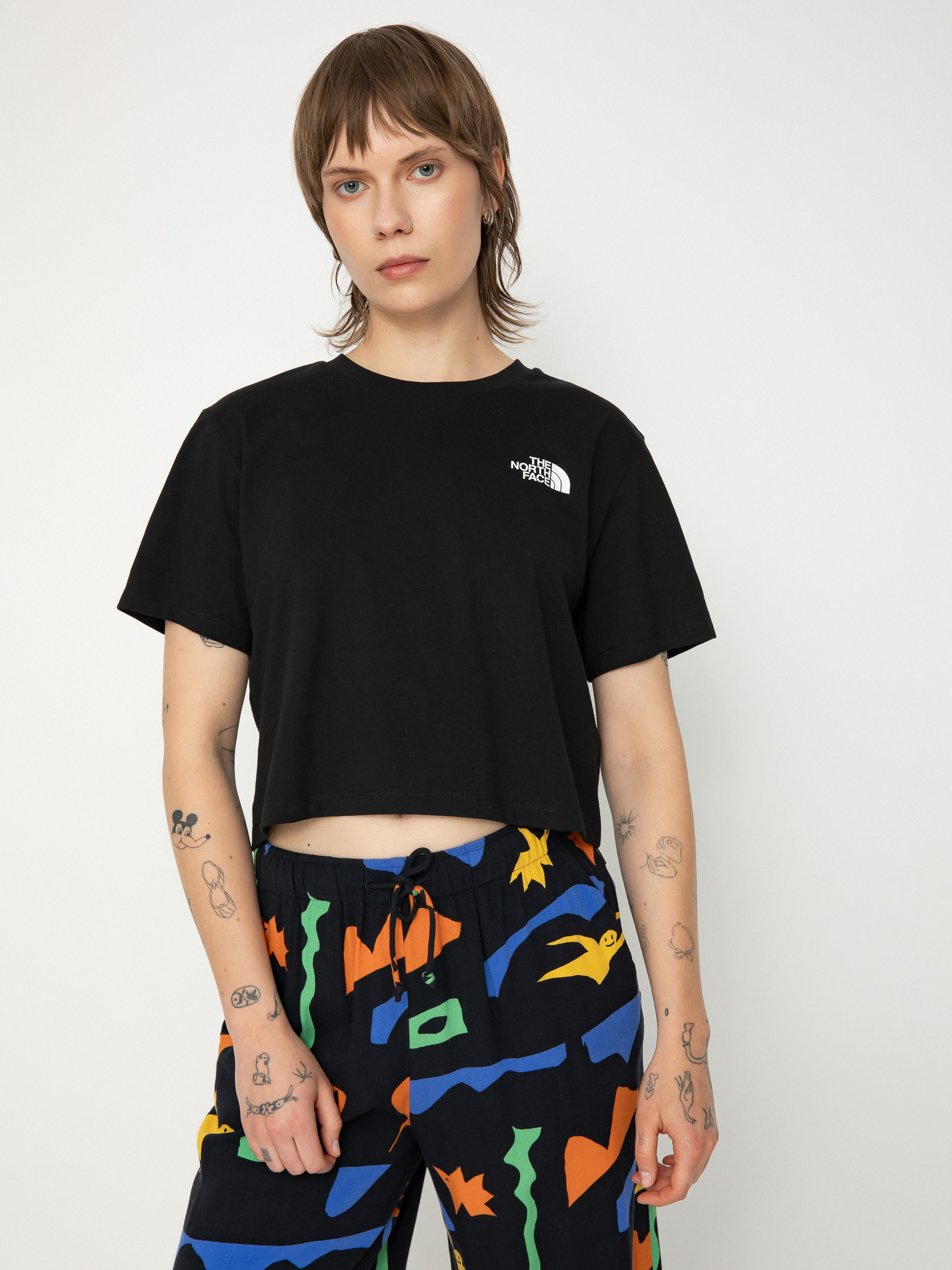 Tricou The North Face Simple Dome Cropped Slim Wmn (tnf black)