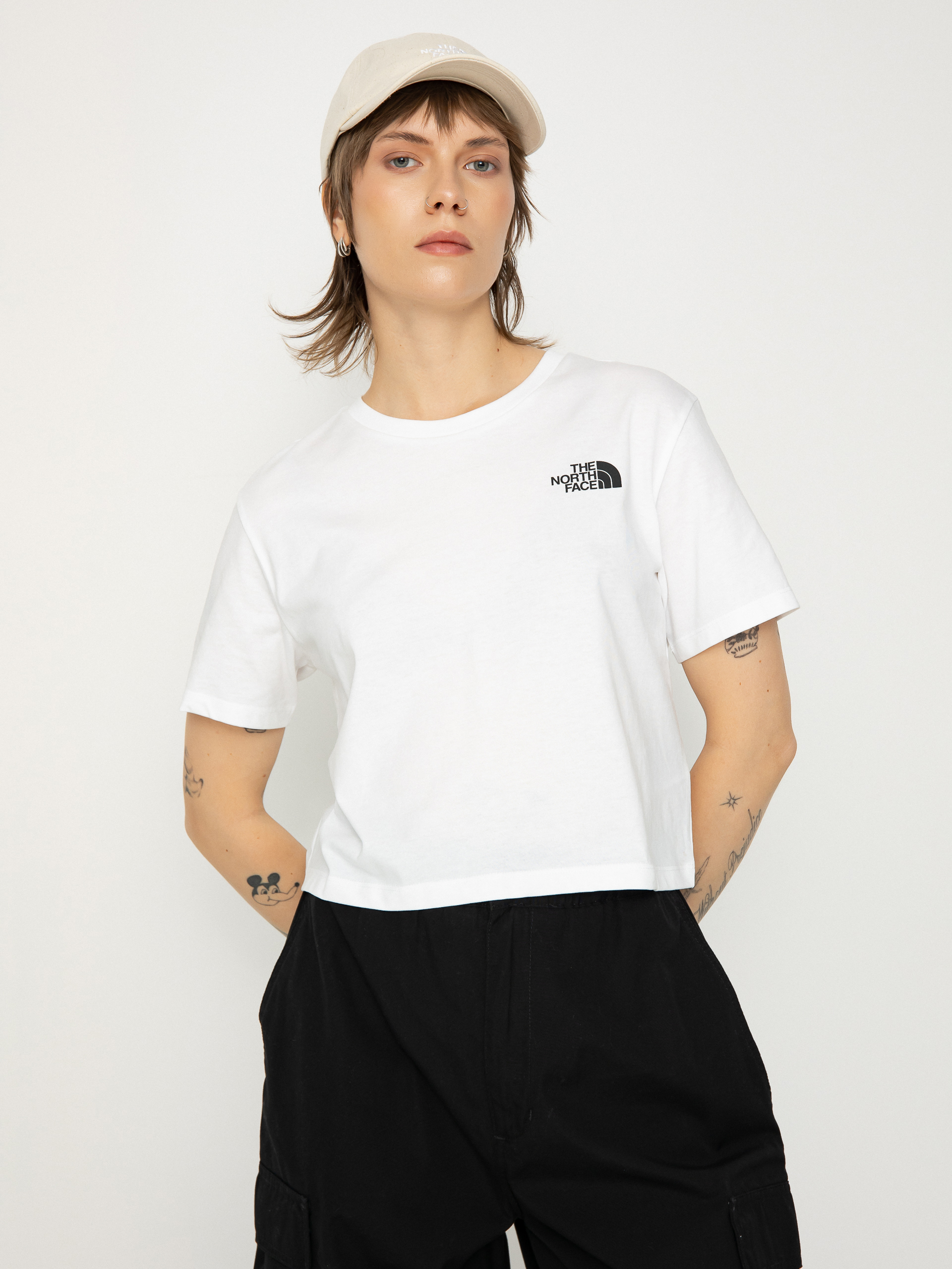 Tricou The North Face Simple Dome Cropped Slim Wmn (tnf white)