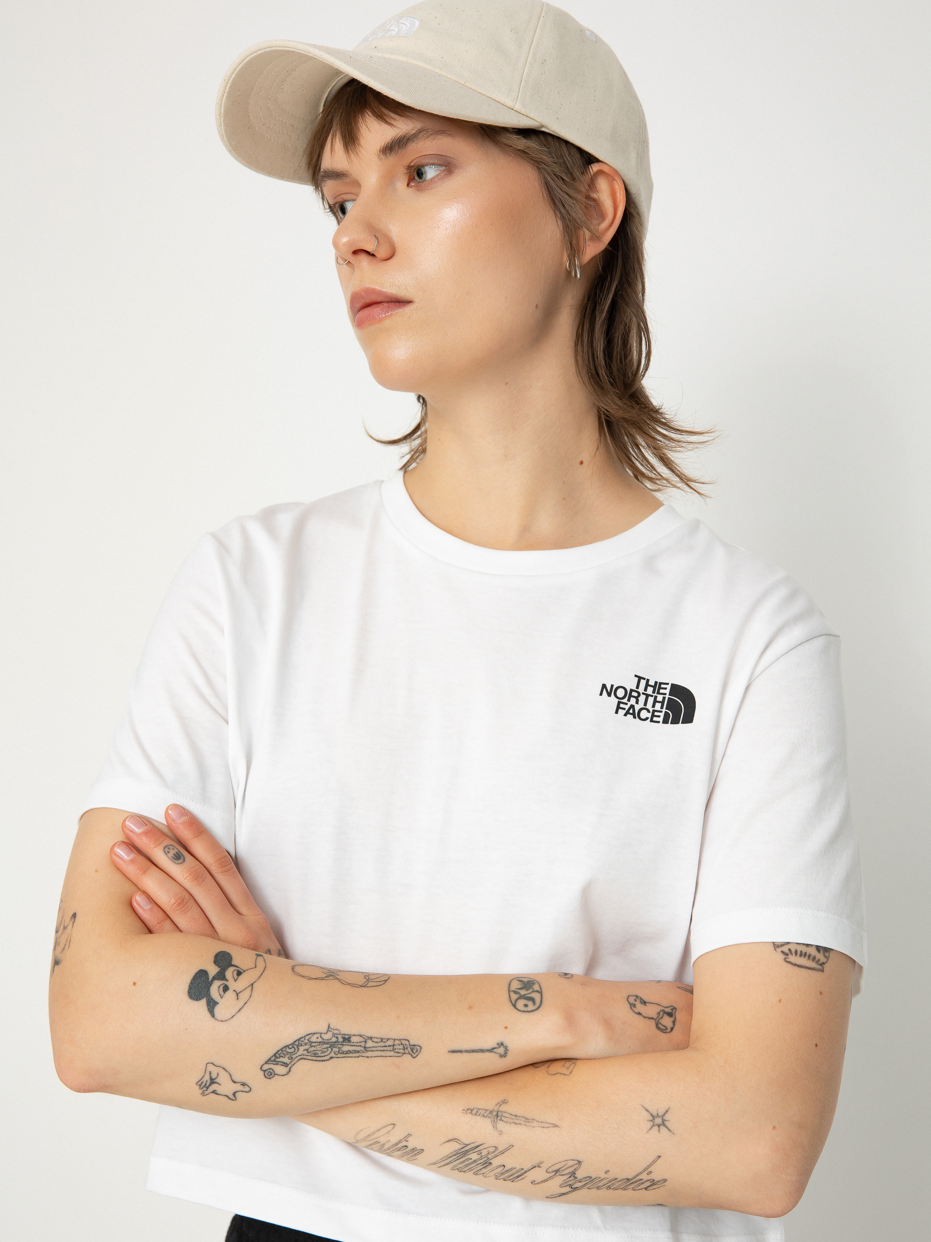Tricou The North Face Simple Dome Cropped Slim Wmn (tnf white)