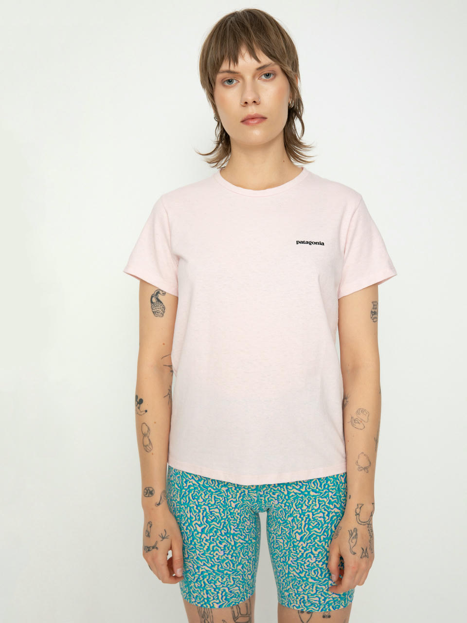 Tricou Patagonia P-6 Logo Responsibili Wmn (p-6 outline whisker pink)