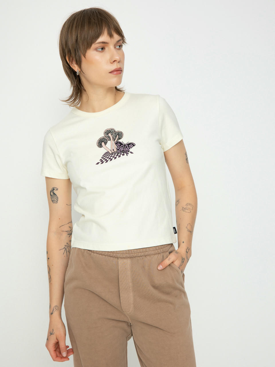 Tricou Vans V Dazed Mini Wmn (marshmallow)