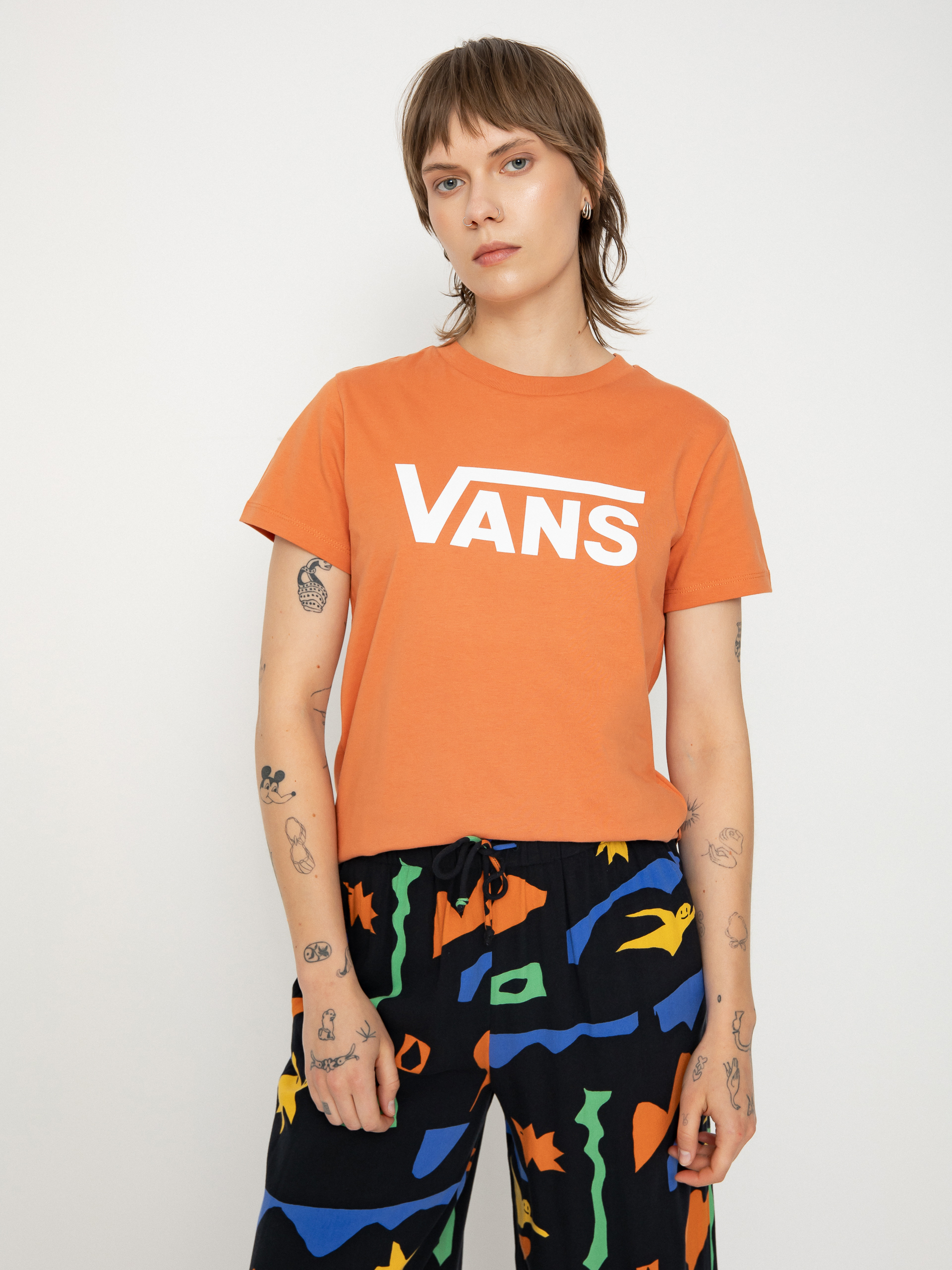 Tricou Vans Flying V Crew Wmn (flying v autumn leaf)