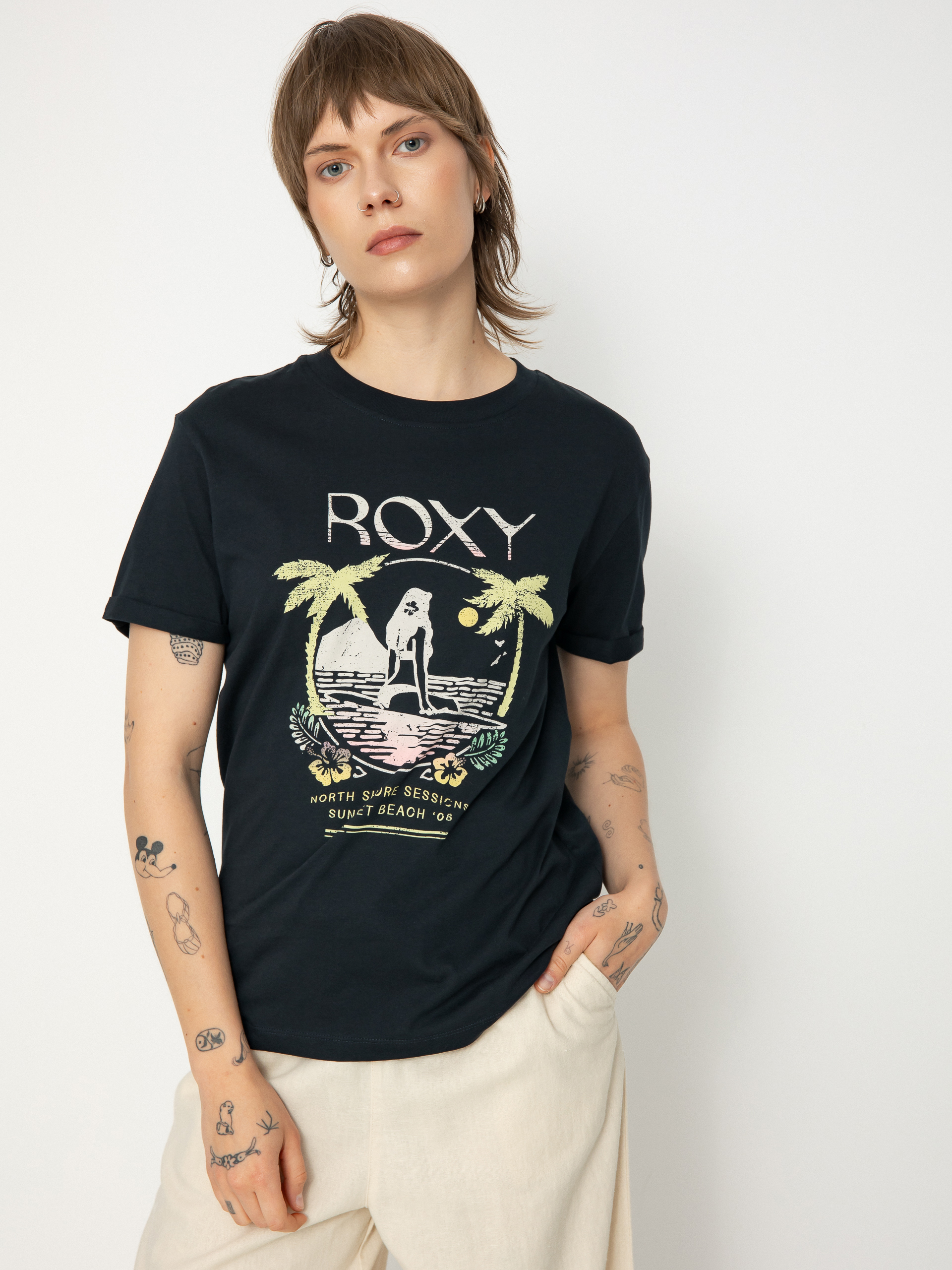 Tricou Roxy Summer Fun A Wmn (anthracite)