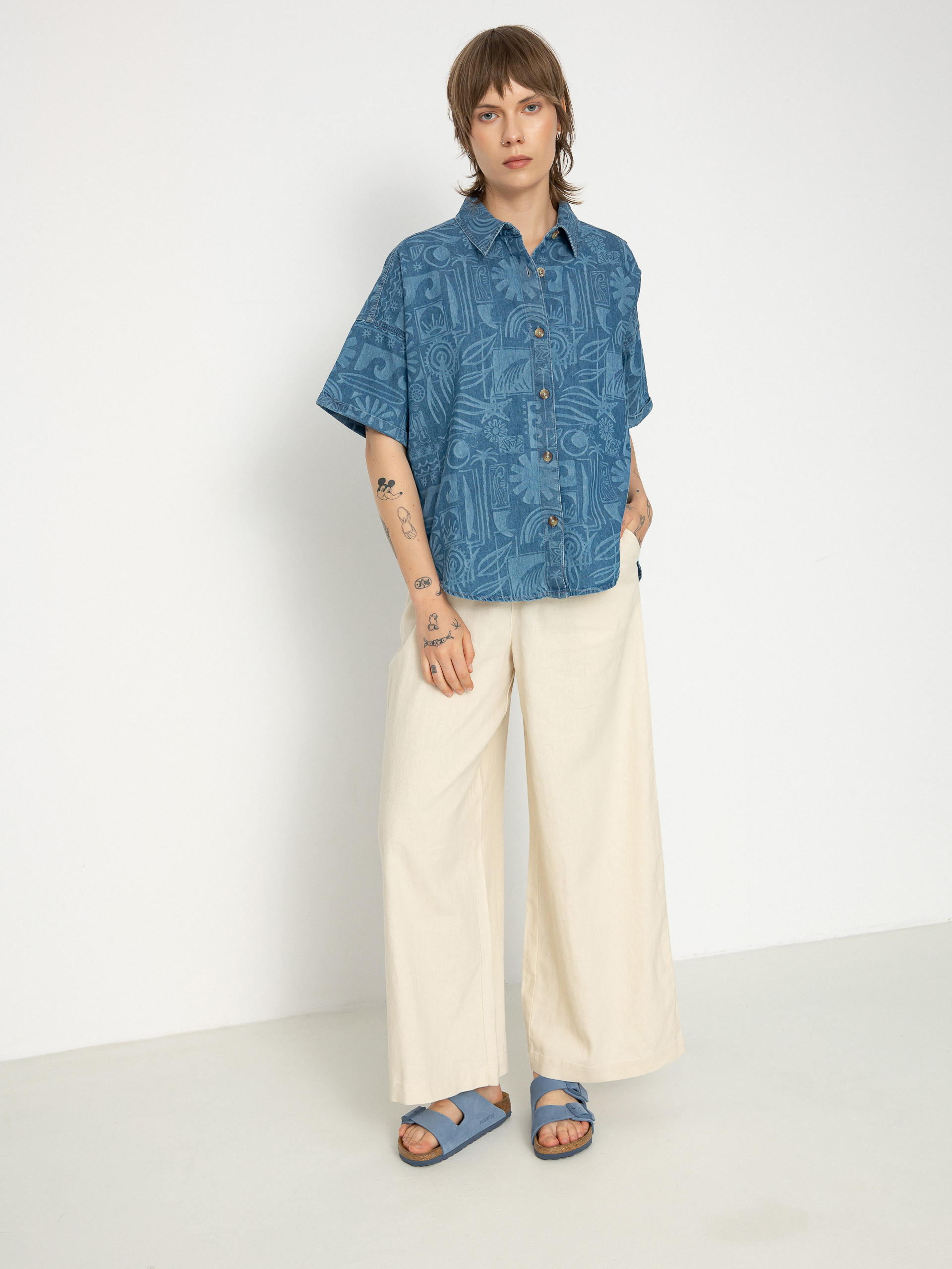 Cămașă Roxy Beach Nostalgia Denim Wmn