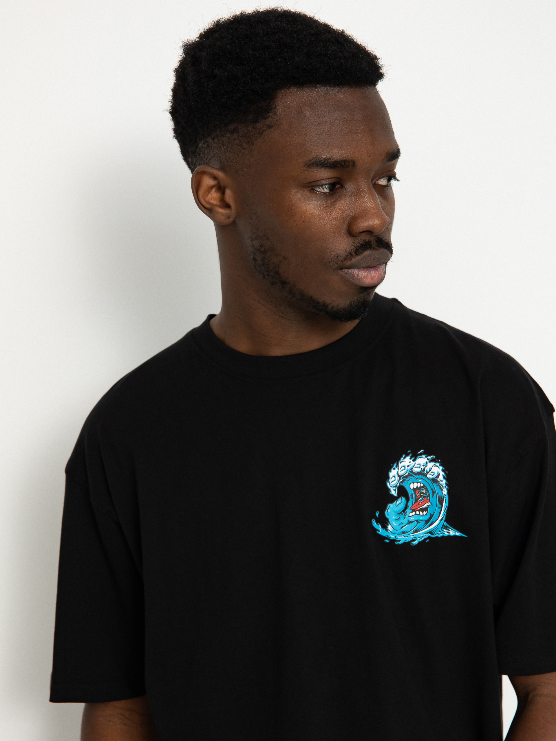 Tricou Santa Cruz Screaming Wave (black)