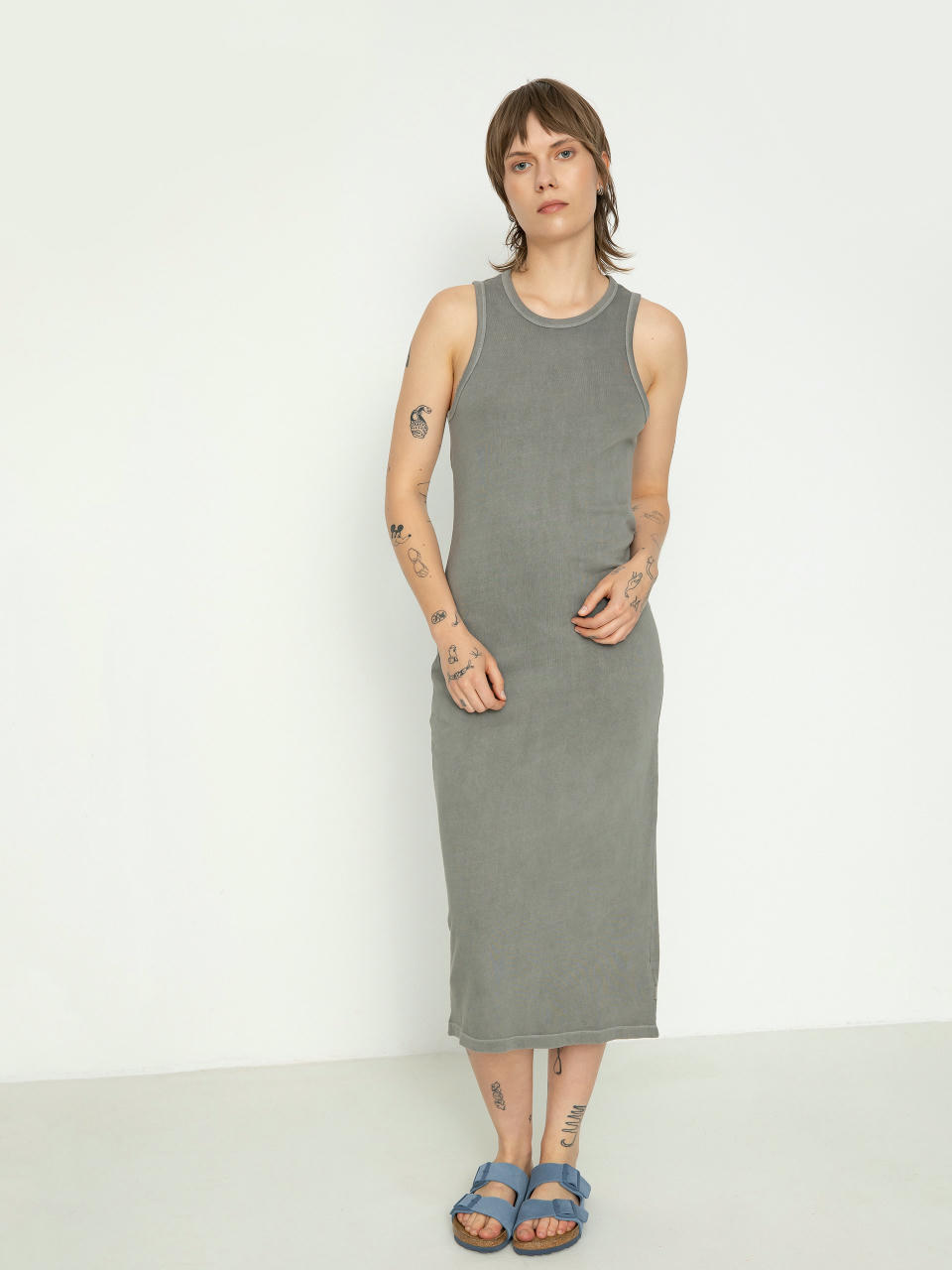 Fustă Brixton Carefree Organic Gd Tank Dress Wmn (washed black)