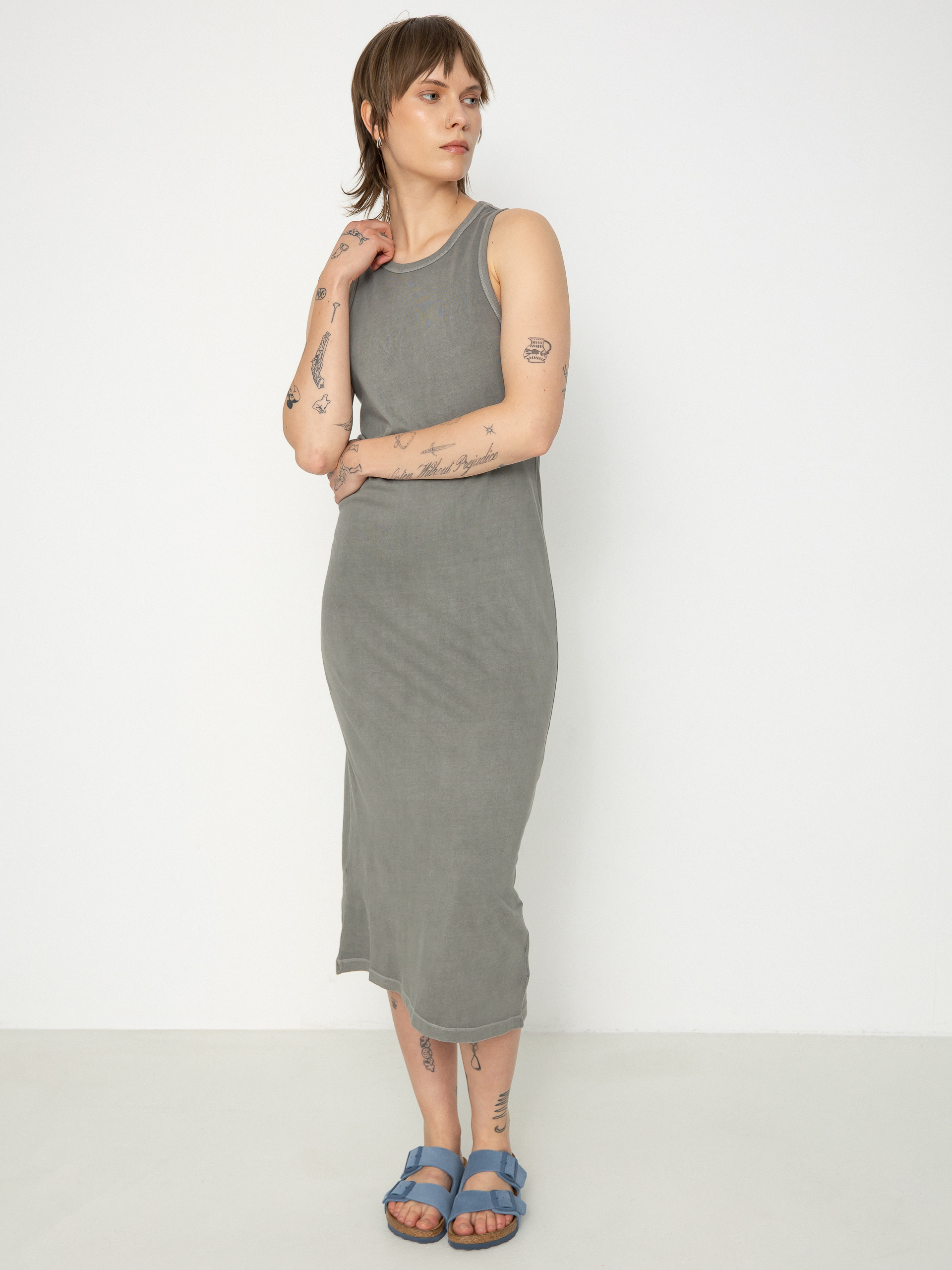 Fustă Brixton Carefree Organic Gd Tank Dress Wmn (washed black)