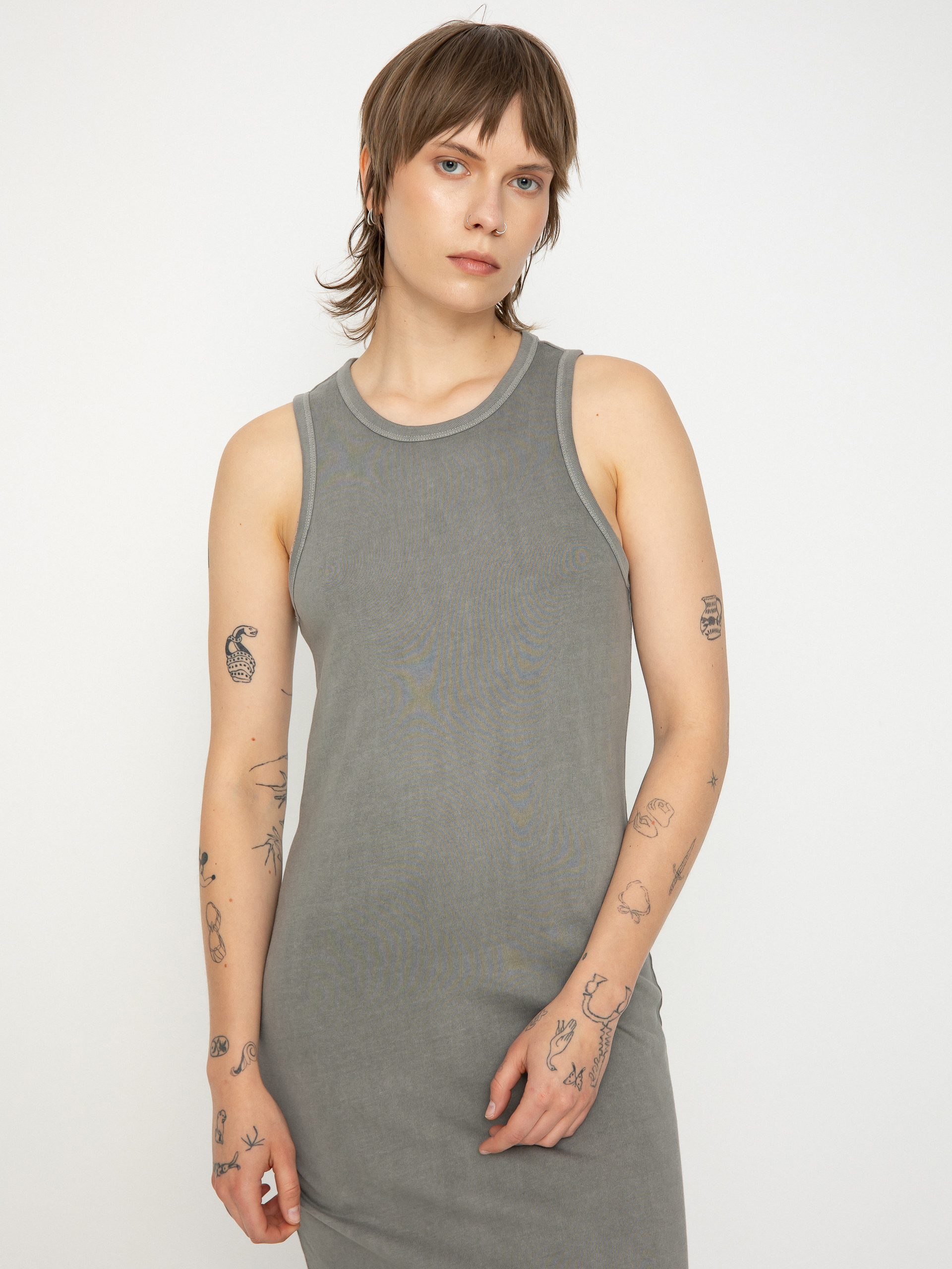 Fustă Brixton Carefree Organic Gd Tank Dress Wmn (washed black)