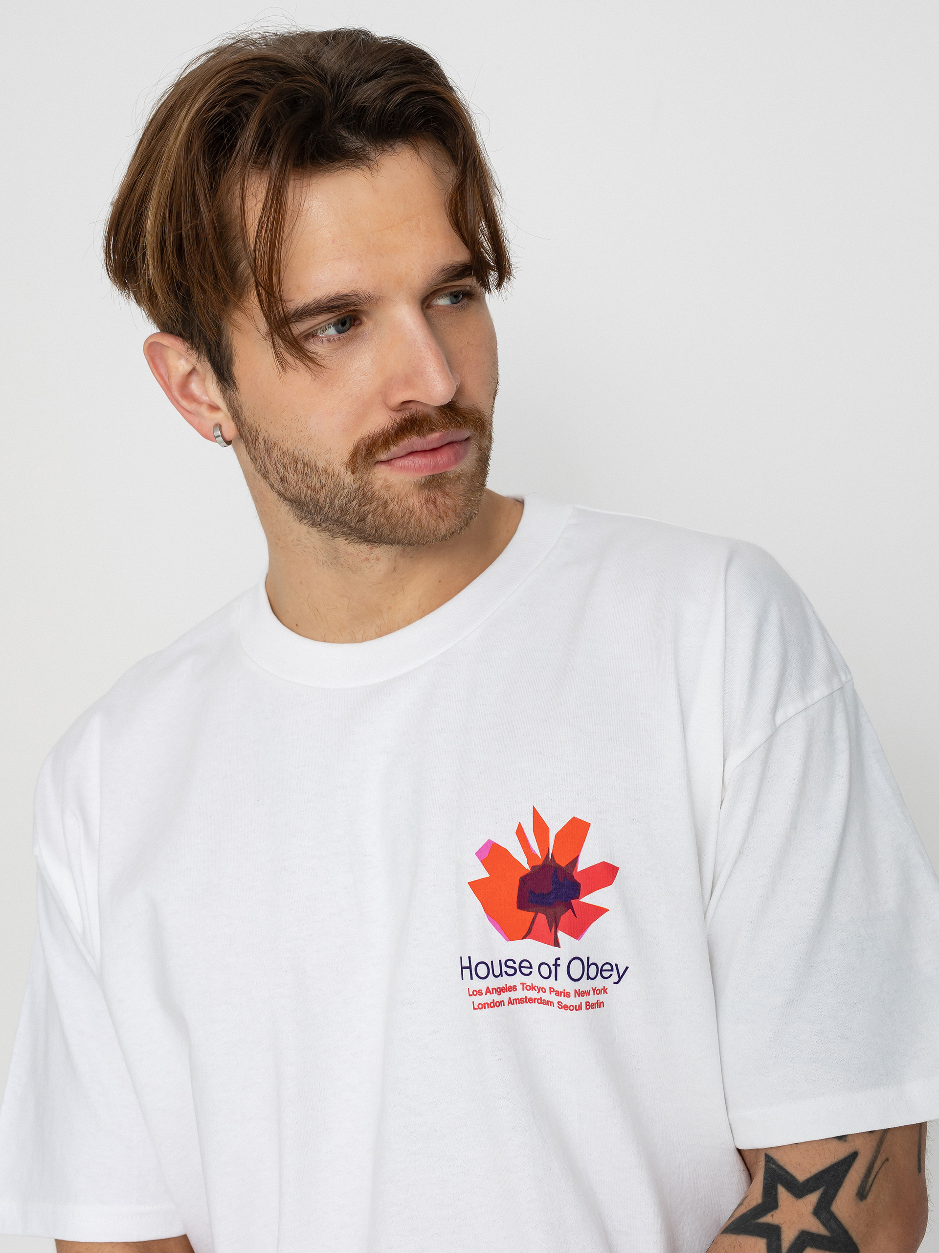 Tricou OBEY House Of Obey Floral (white)