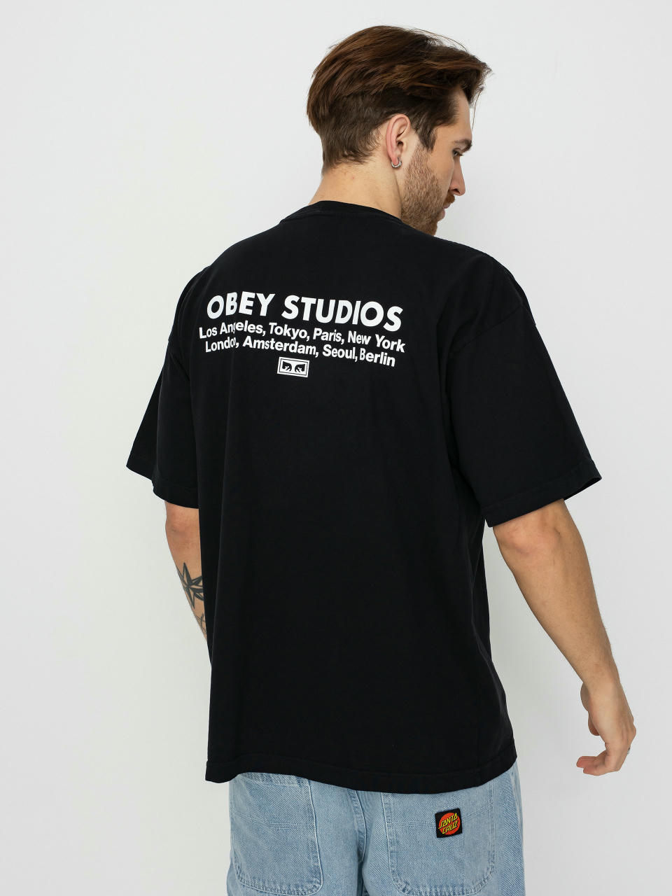 Tricou OBEY Studios Eye (jet black)