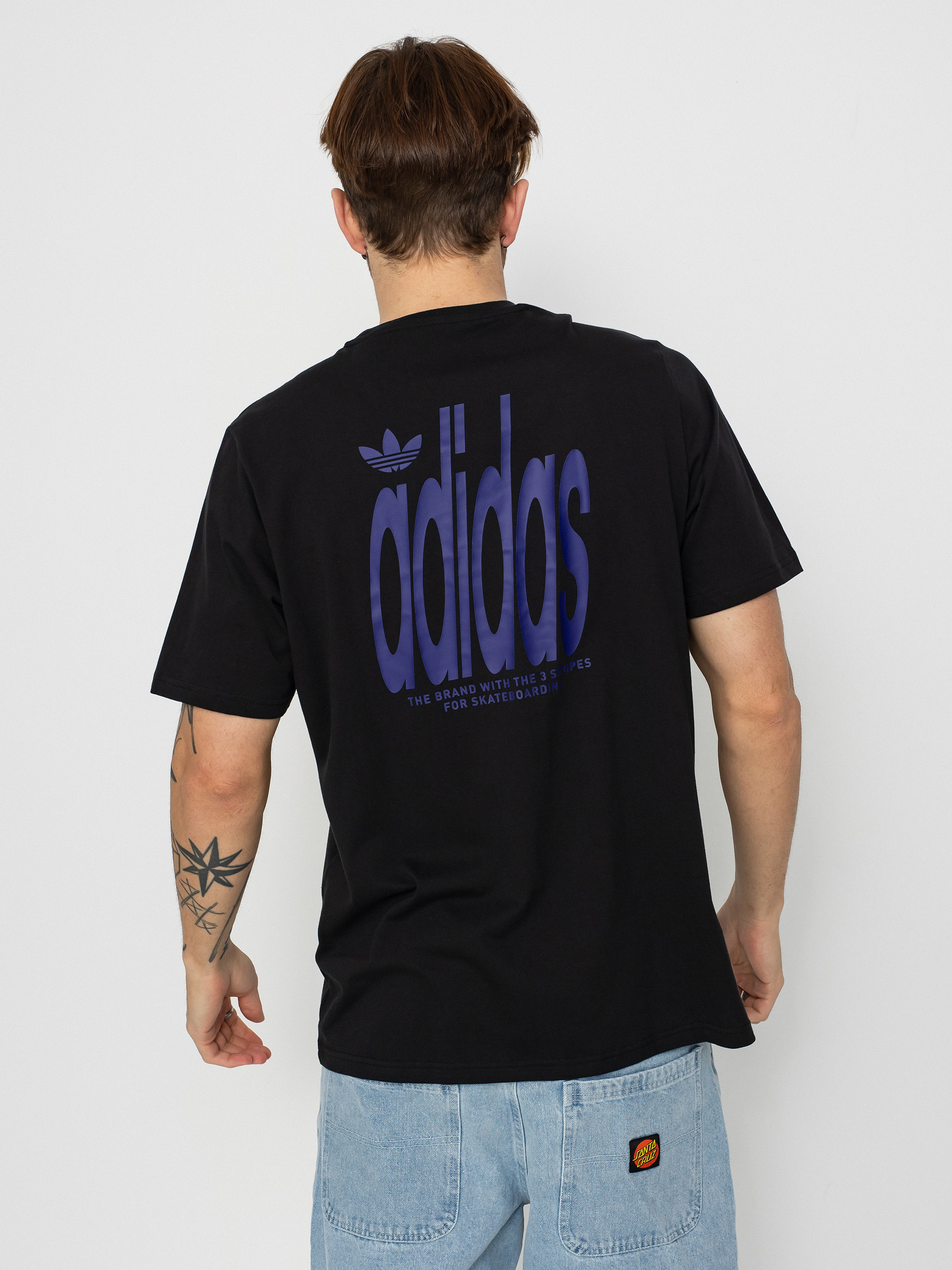 Tricou adidas 4.0 Stlogo (black/cpurpl)