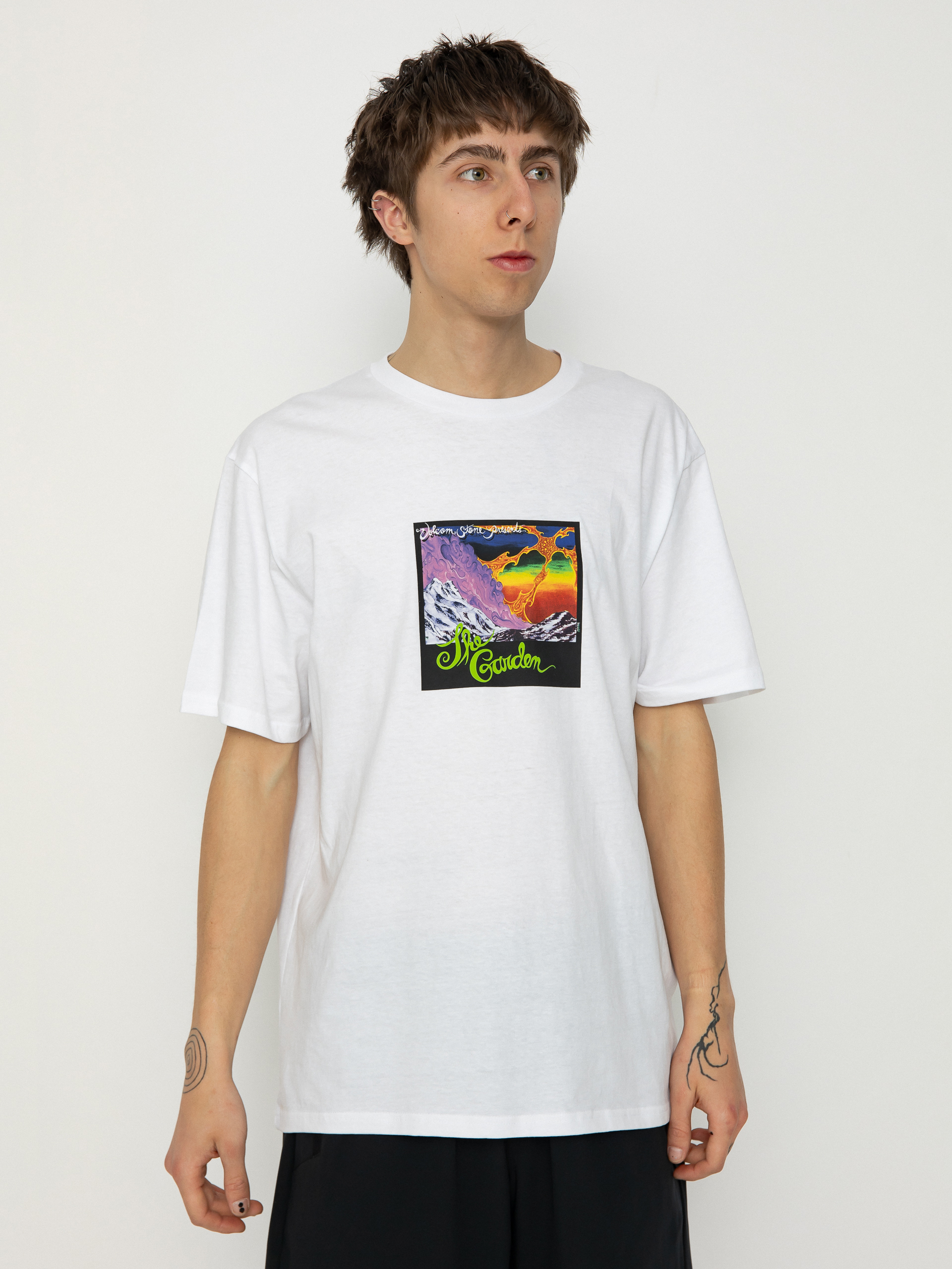 Tricou Volcom V Ent The Garden Bsc (white)
