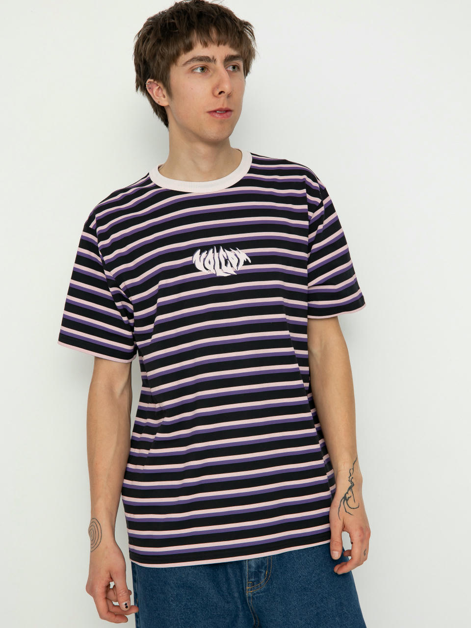 Tricou Volcom Rayeah Stripes (black)