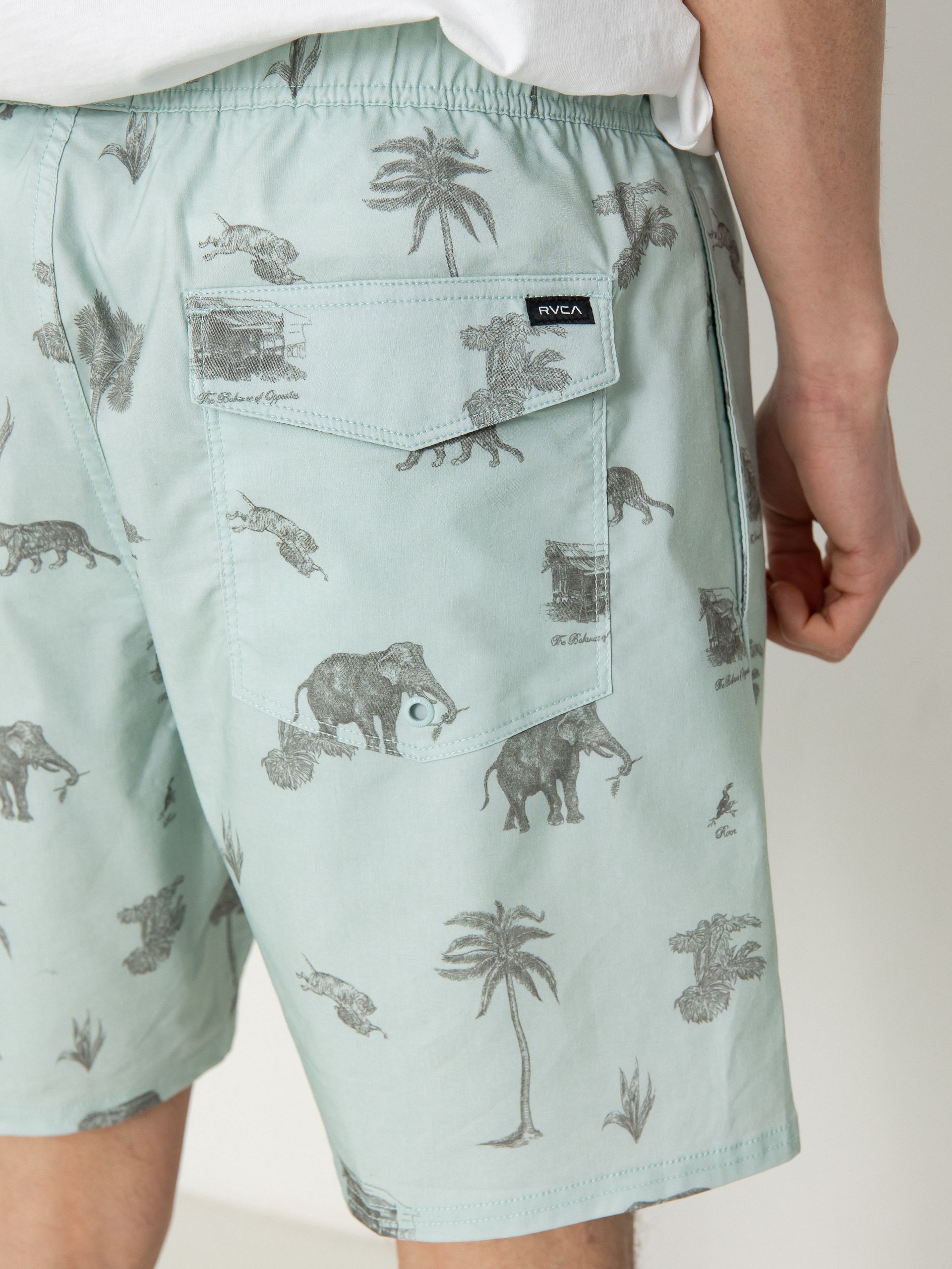 Șort pentru plajă RVCA Barnes Elastic (cool blue)