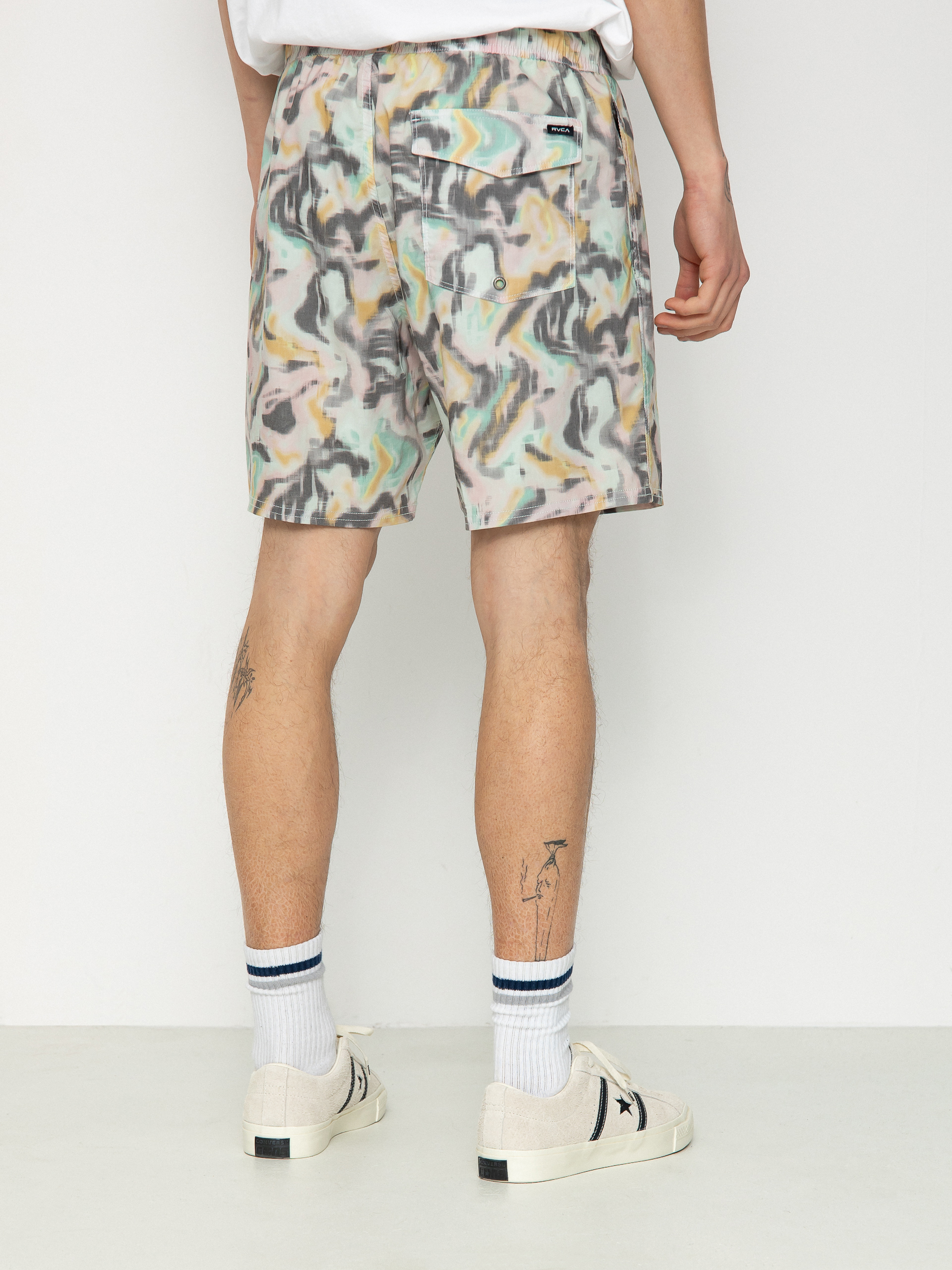 Șort pentru plajă RVCA Manic Elastic (light blue)