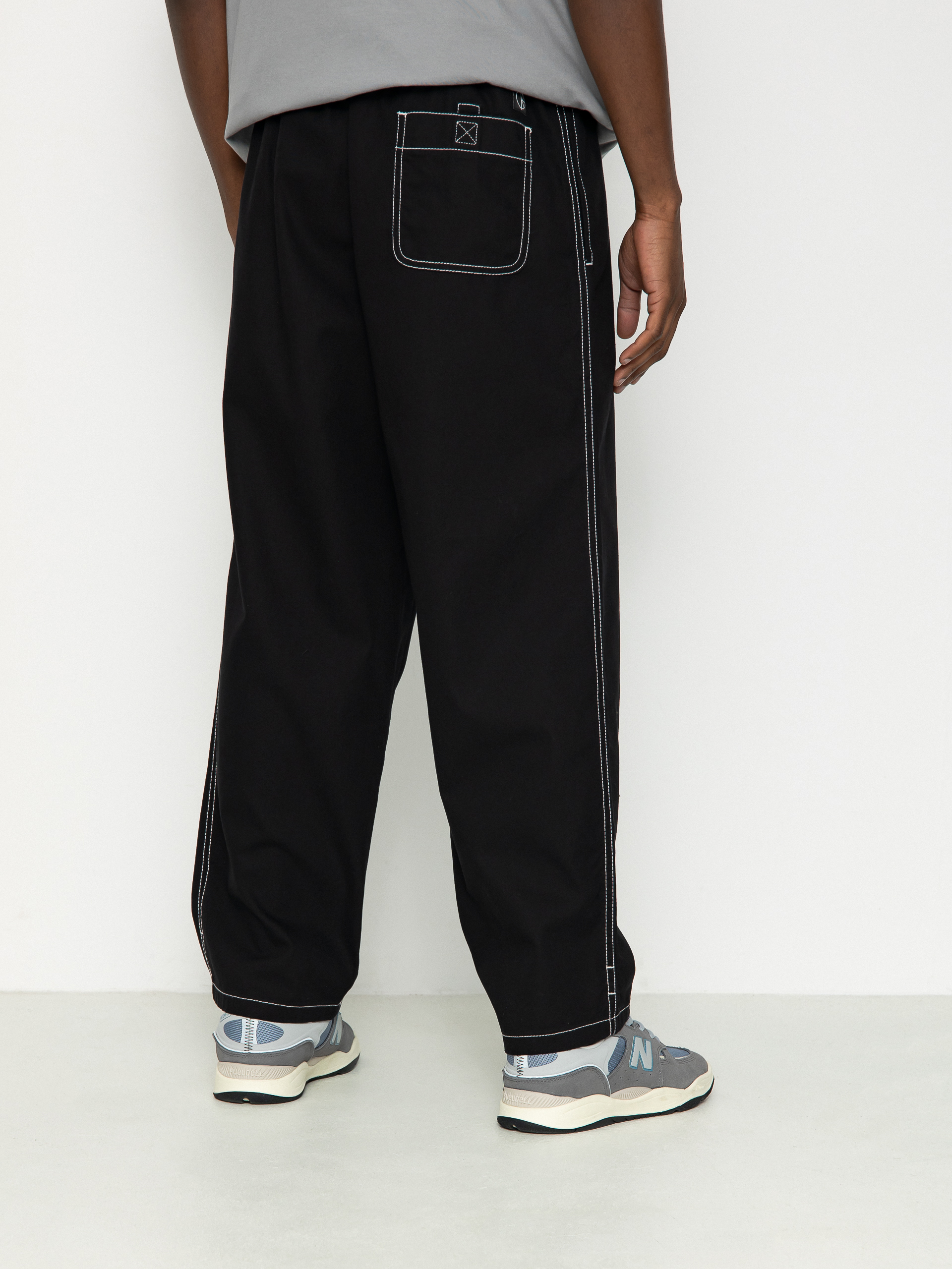 Pantaloni Polar Skate Surf Pants Contrast (black/white)