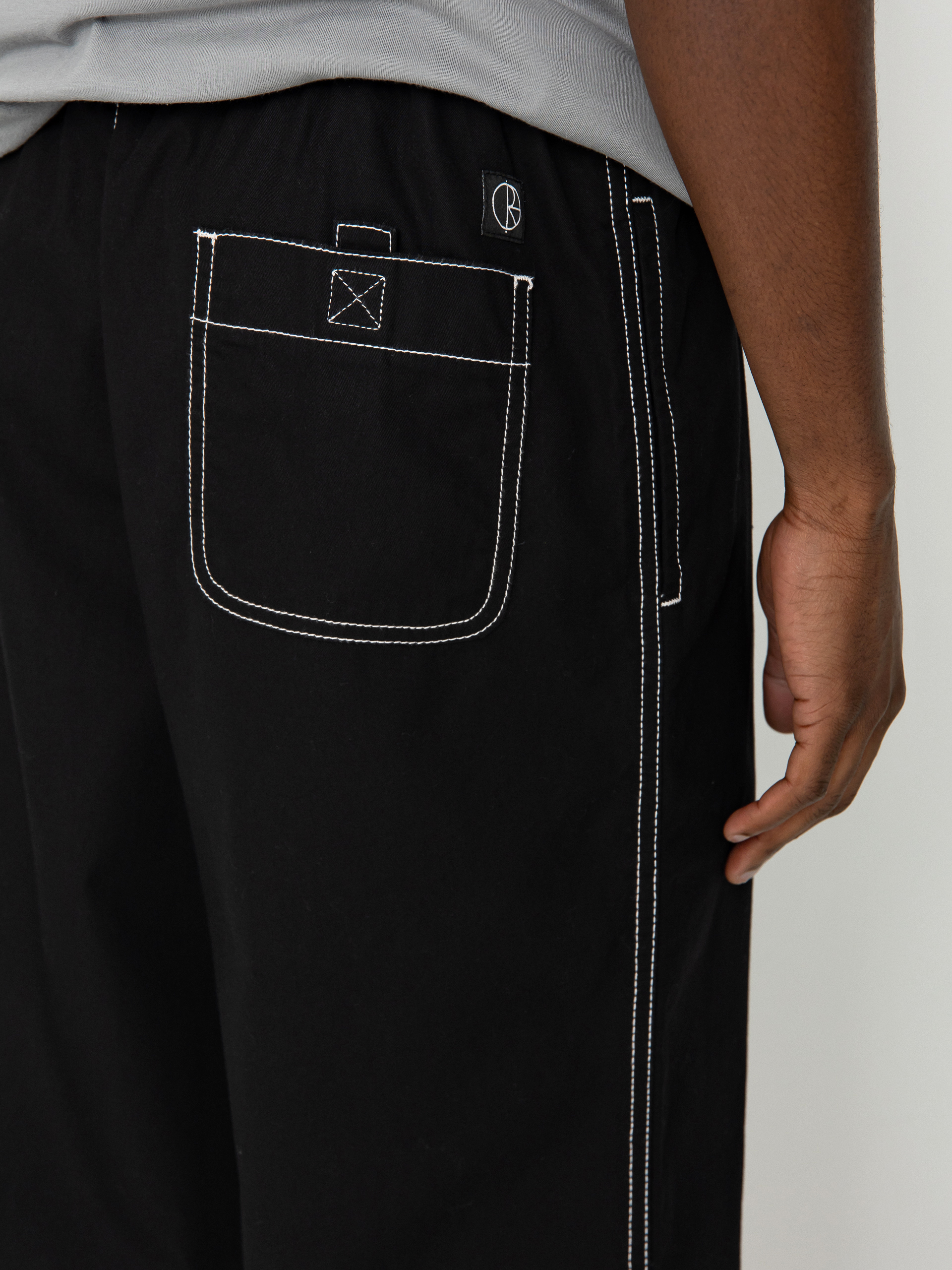 Pantaloni Polar Skate Surf Pants Contrast (black/white)