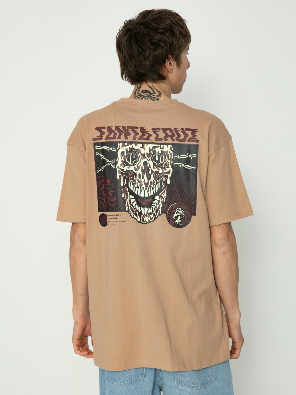 Tricou Santa Cruz Toxic Skull (taupe)