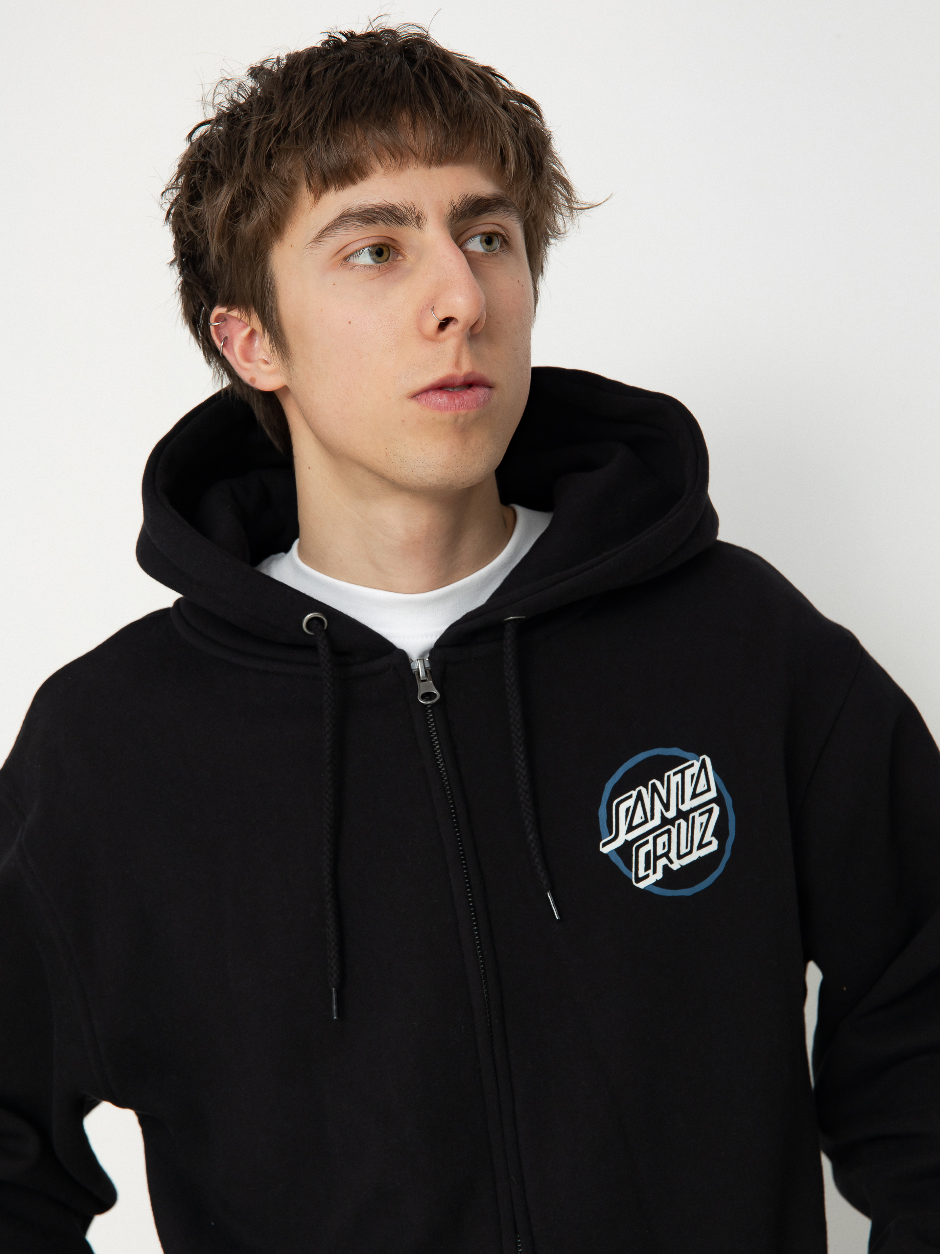 Hanorac Santa Cruz Breaker Check Opus Dot Zip (black)