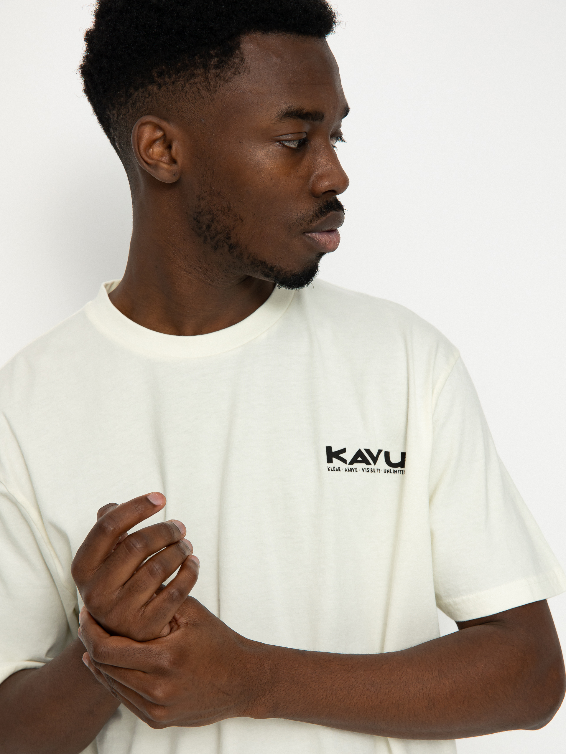 Tricou Kavu Klear Above Etch Art (off white)