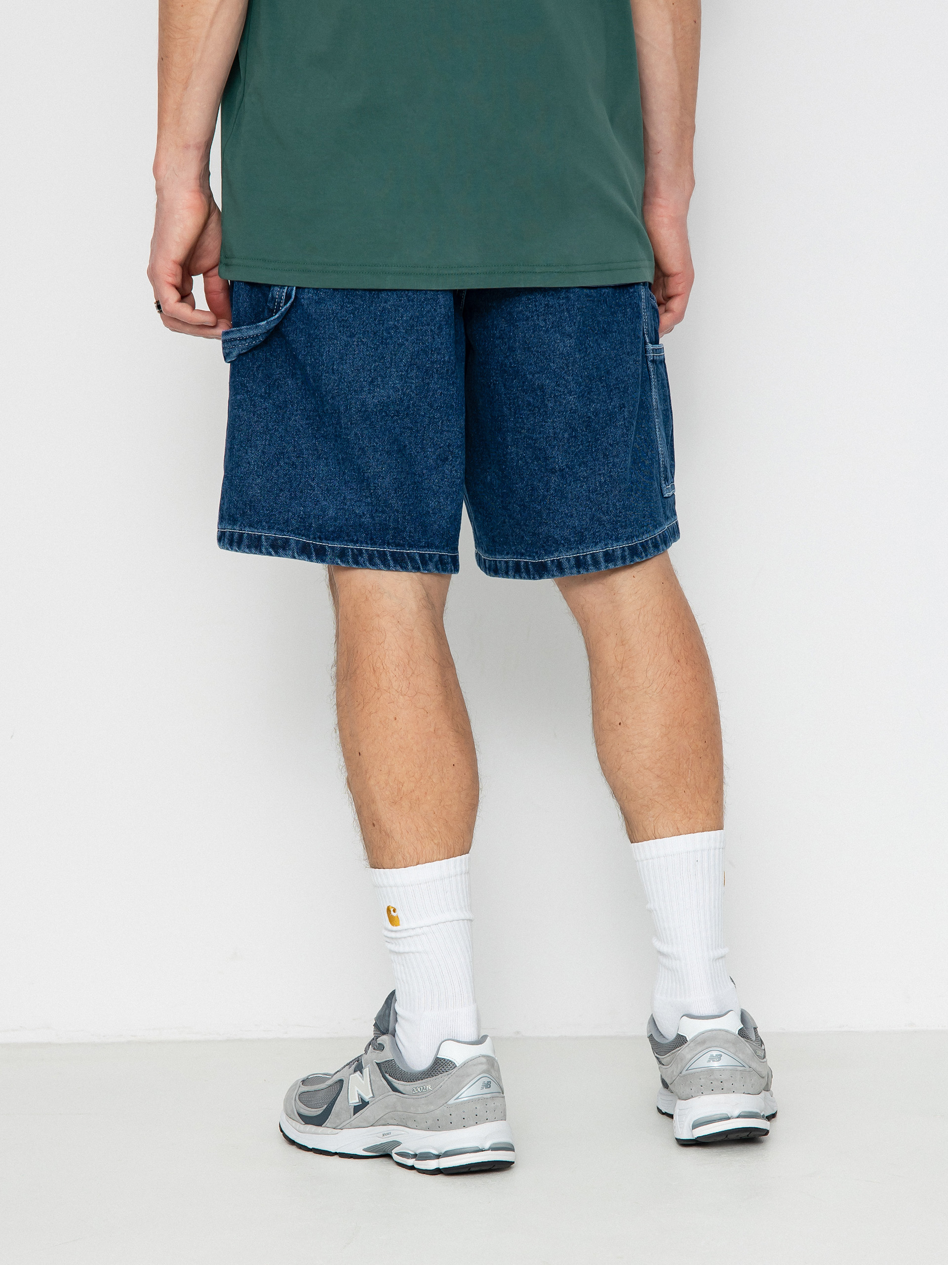 Șort OBEY Bigwig Denim Carpenter (stone wash indigo)