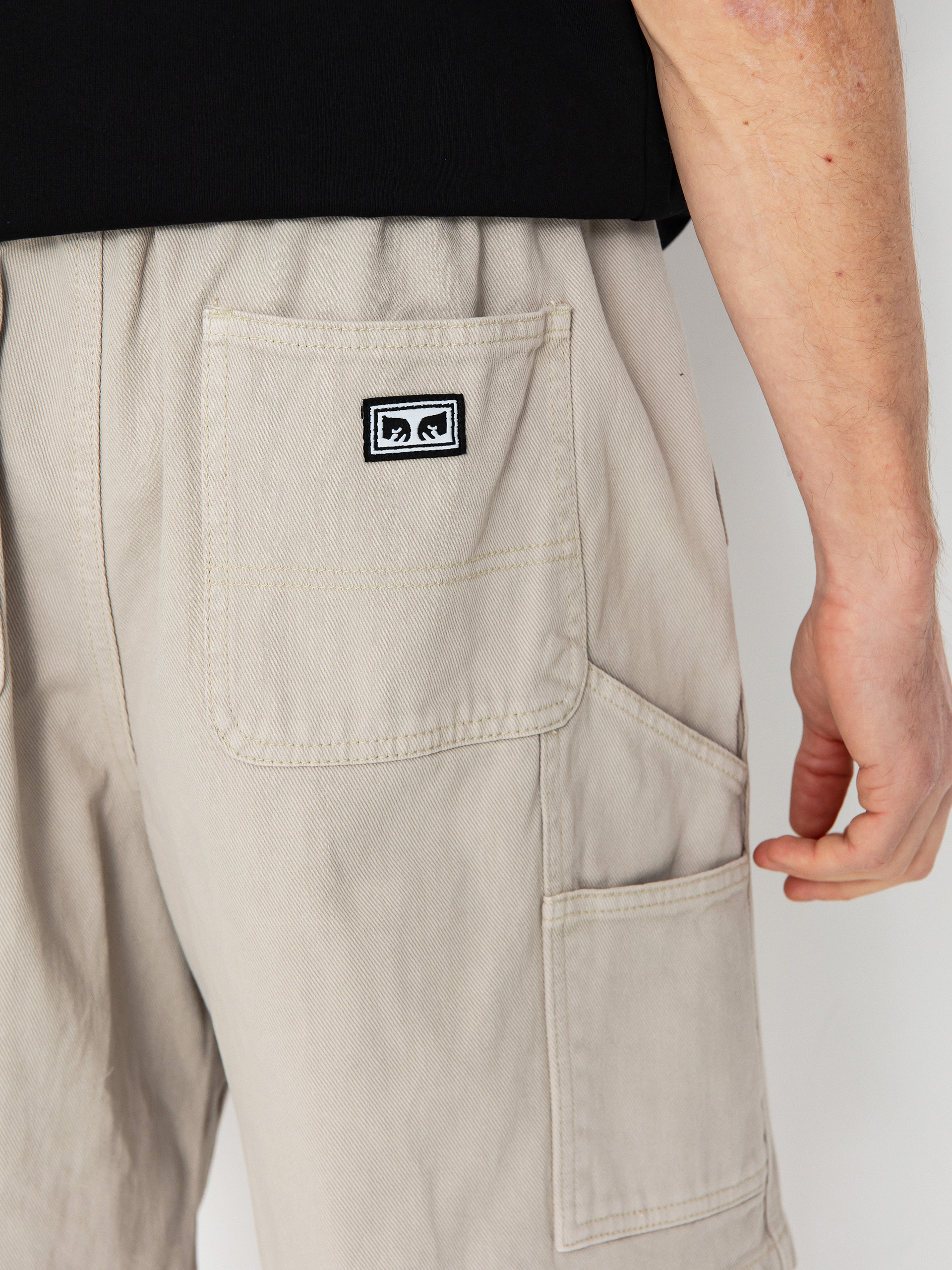 Șort OBEY Easy Denim Carpenter (silver grey)