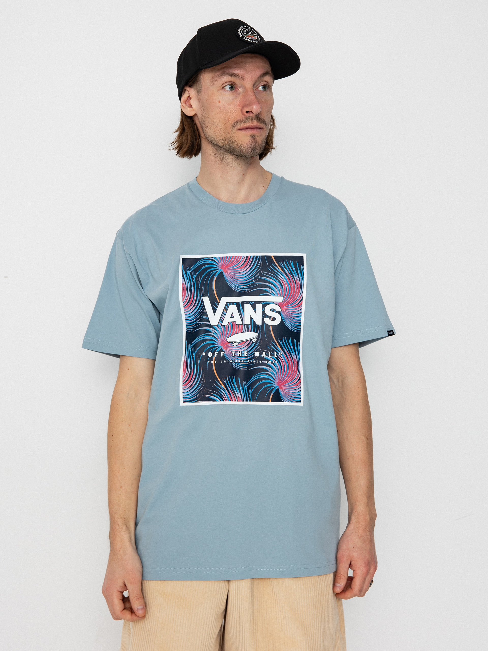 Cu0103mau0219u0103 Vans Classic Print Box (dusty blue/white)