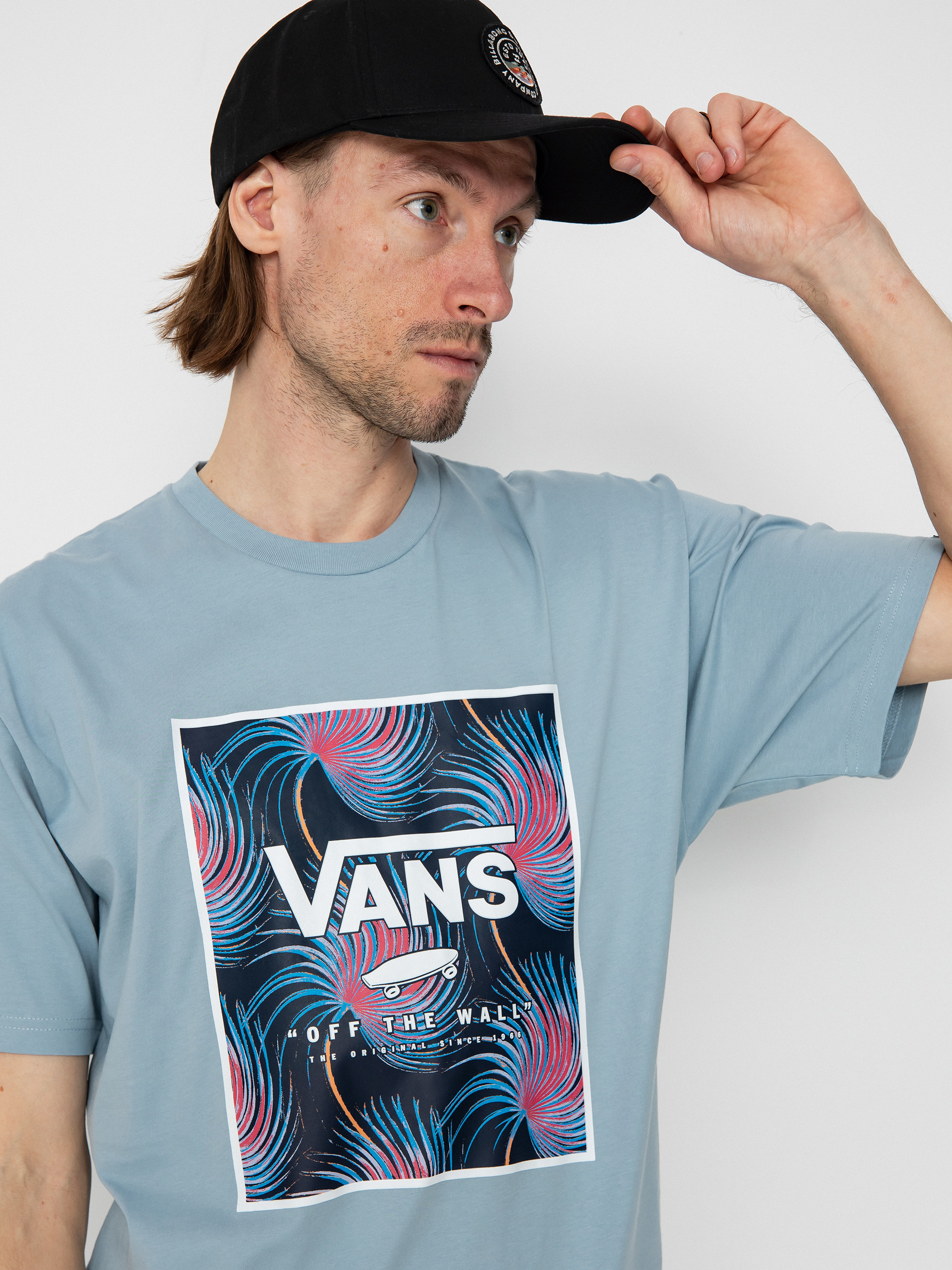Cămașă Vans Classic Print Box (dusty blue/white)
