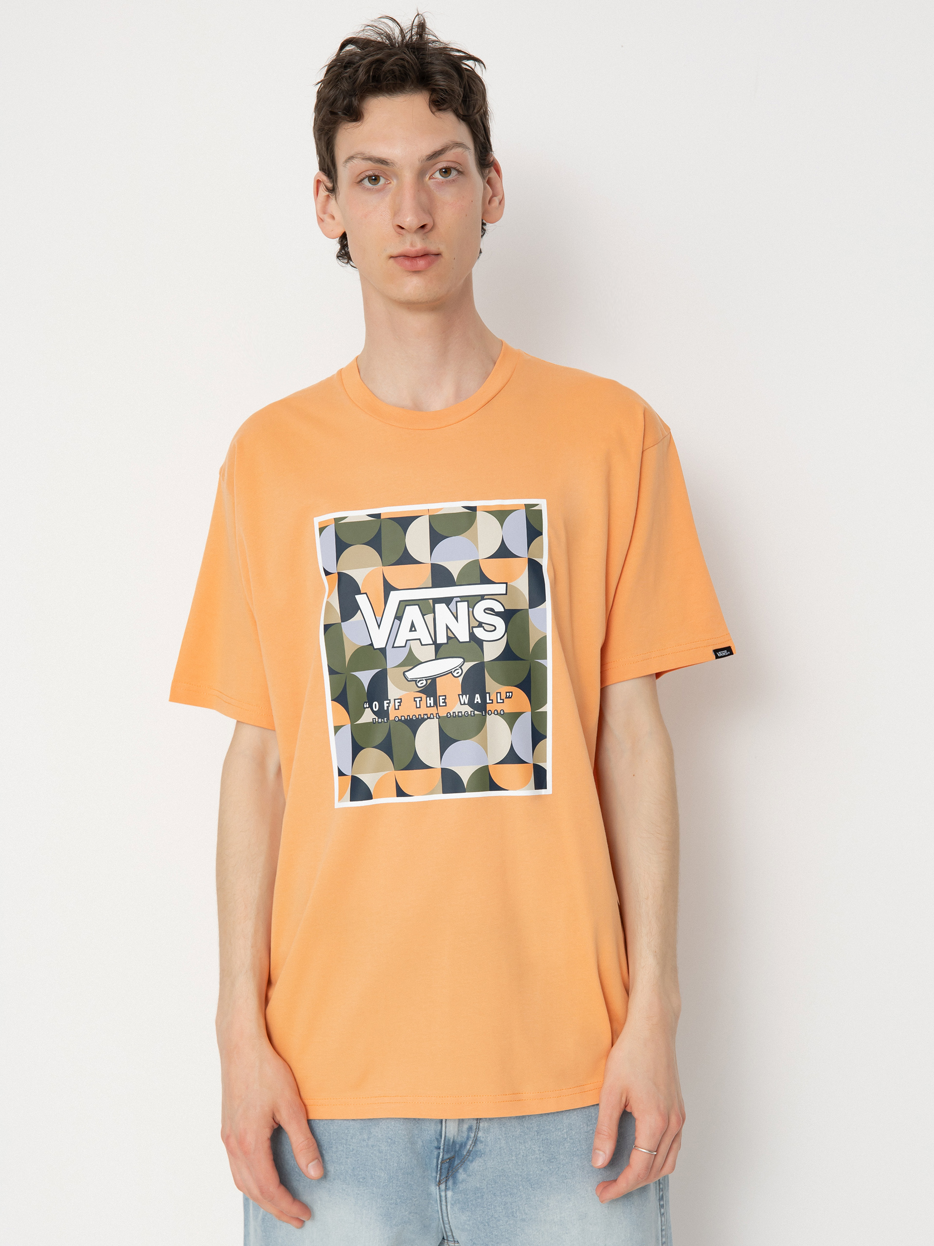 Cu0103mau0219u0103 Vans Classic Print Box (copper tan/white)