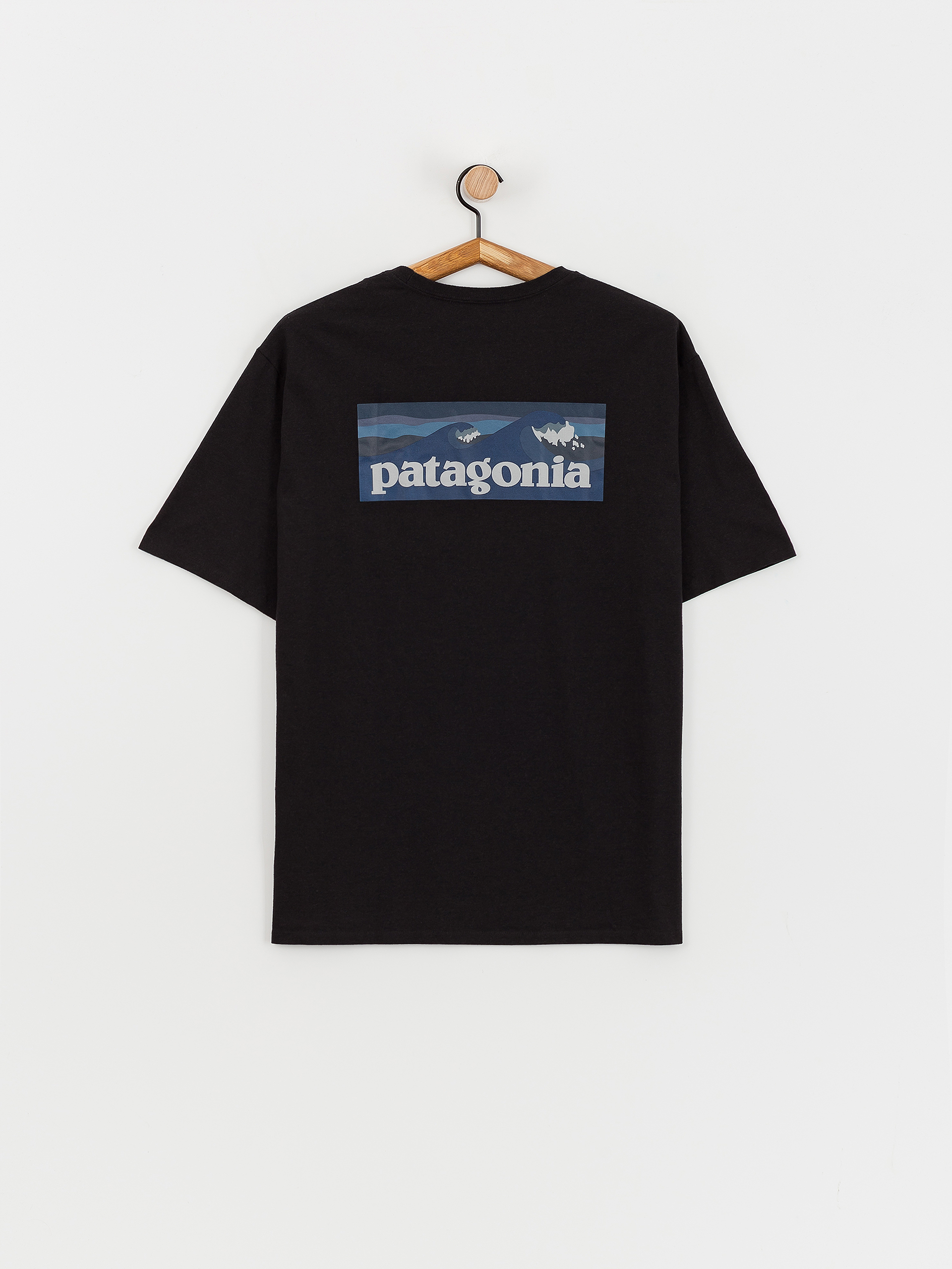 Tricou Patagonia Boardshort Logo Pocket Responsibili (ink black)