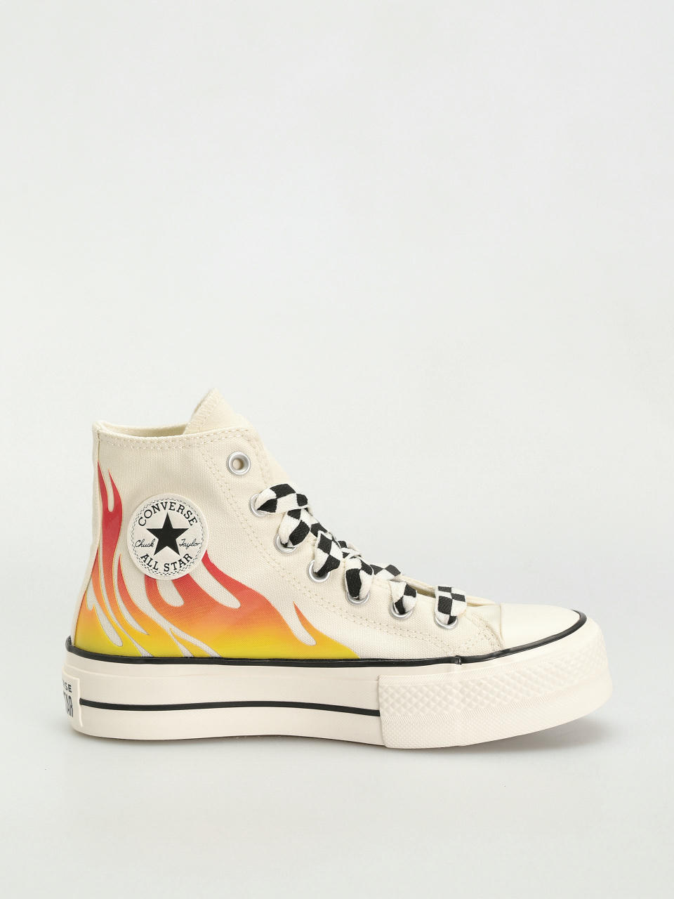 Teniși Converse Chuck Taylor All Star Lift Hi Wmn (flames/off white)