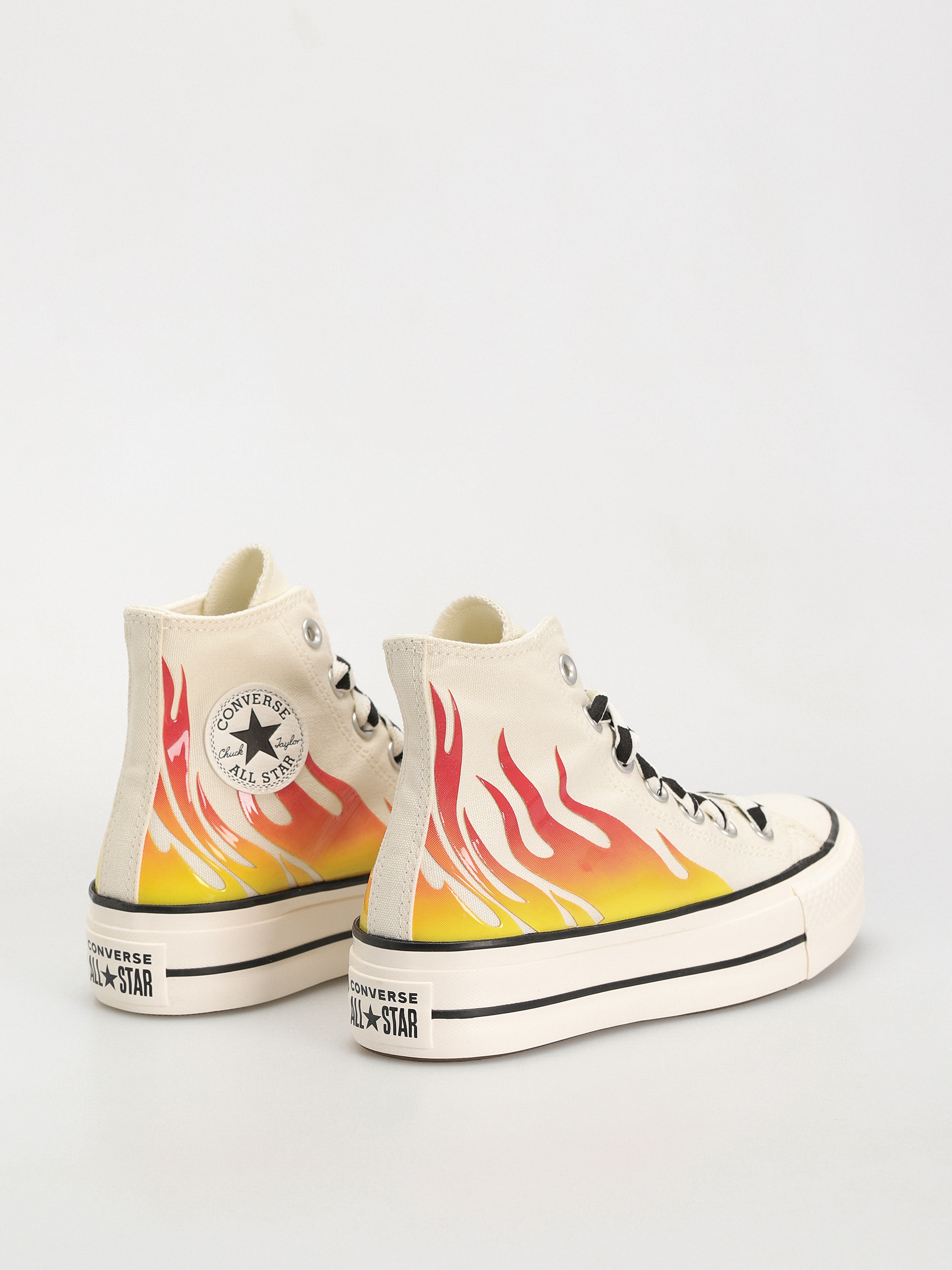 Teniși Converse Chuck Taylor All Star Lift Hi Wmn (flames/off white)