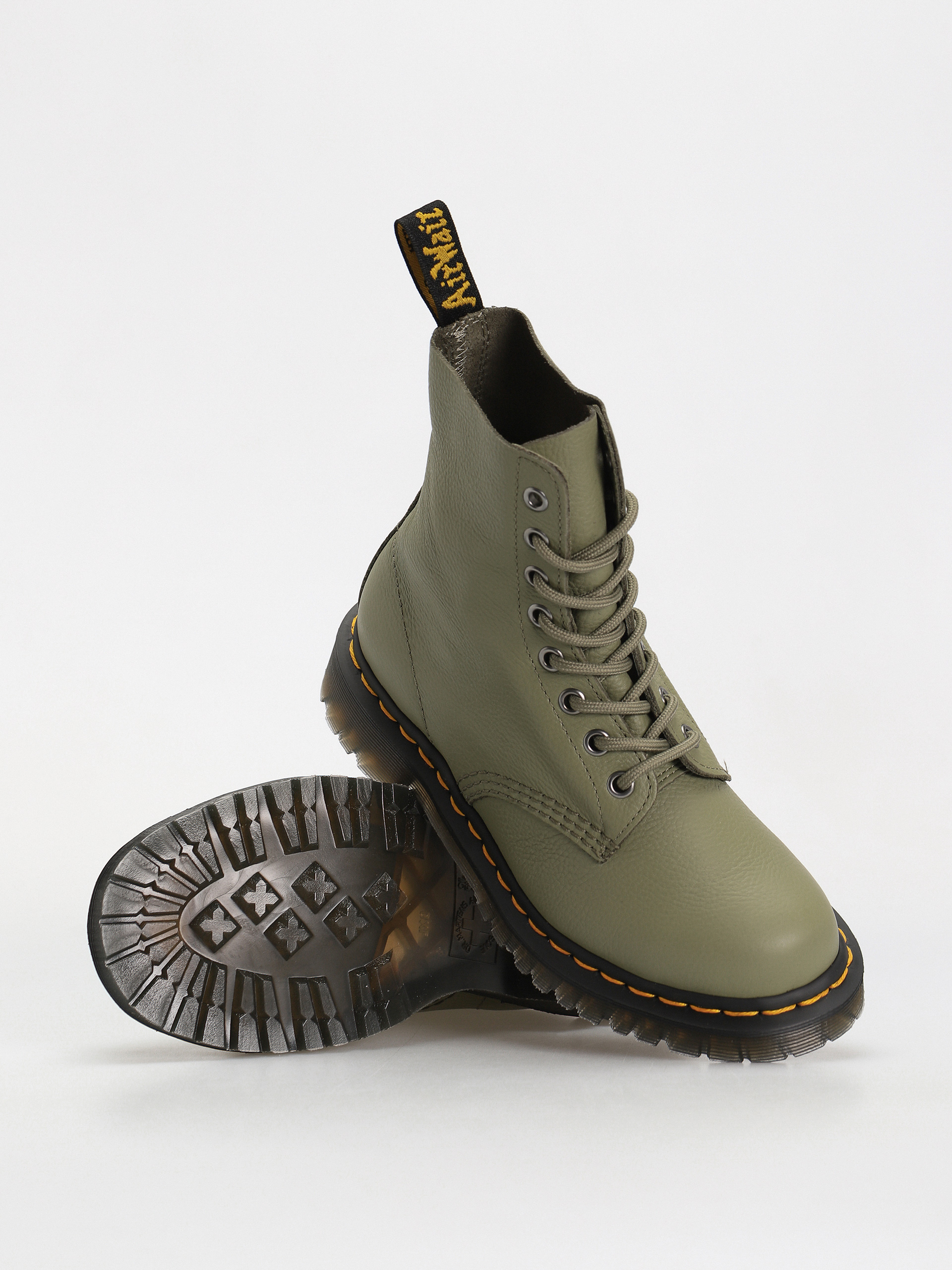 Pantofi Dr. Martens 1460 Pascal Wmn (muted olive virginia)