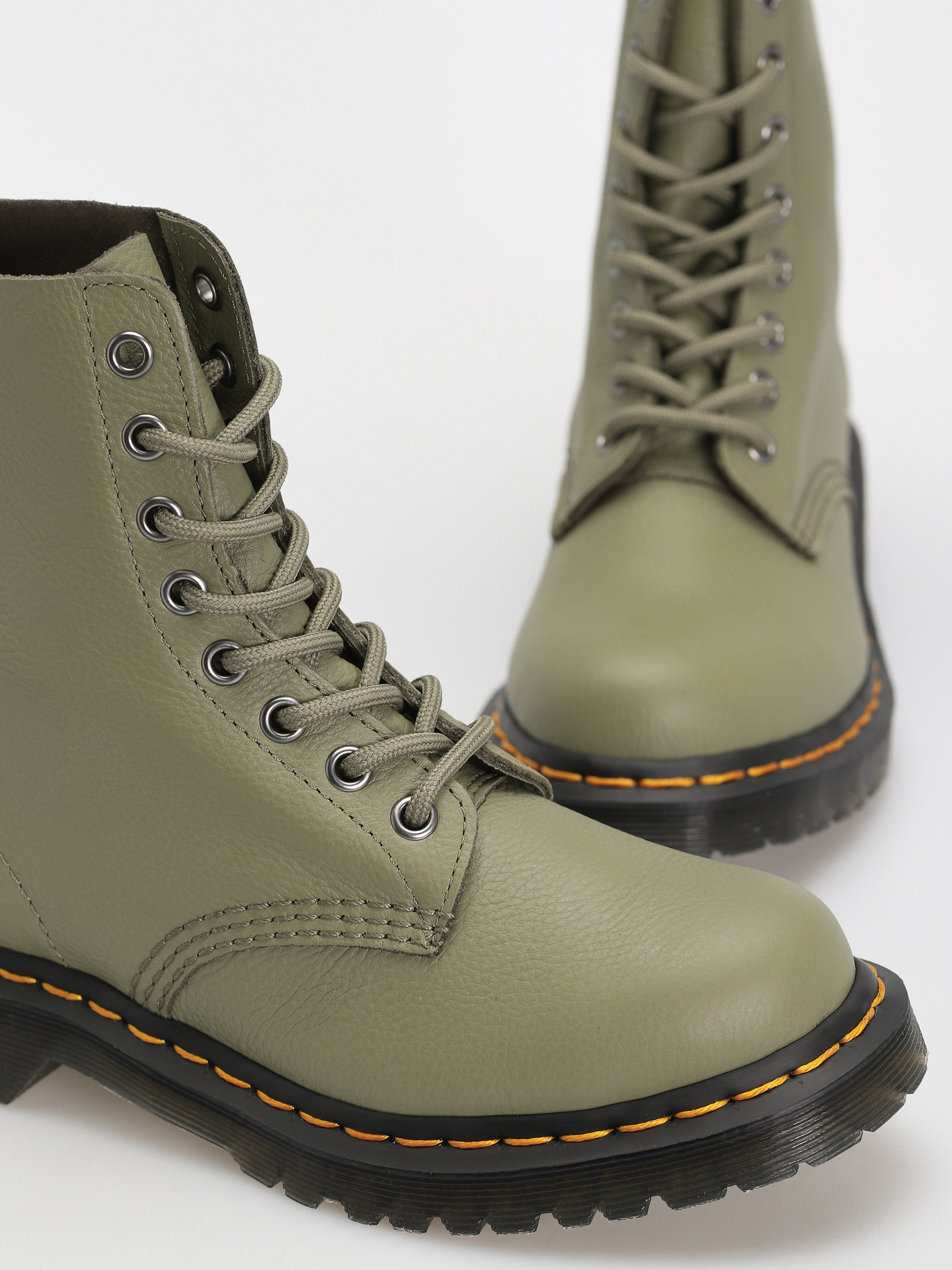 Pantofi Dr. Martens 1460 Pascal Wmn (muted olive virginia)