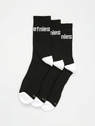 Șosete Etnies Stencil Icon  Sock 3 Pck (black)