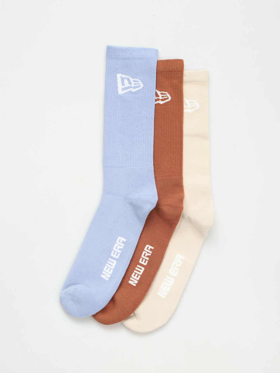 Șosete New Era Flag Crew 3pack (stone/brown/blue)