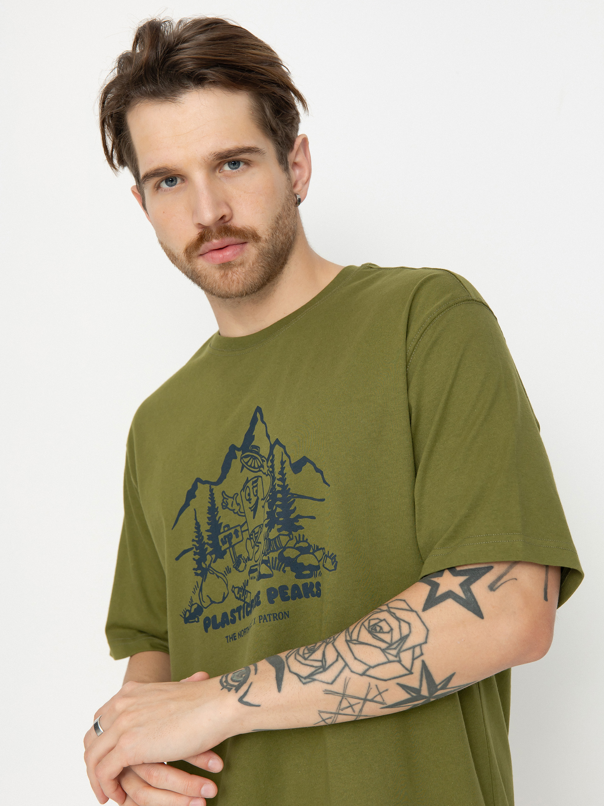 Tricou The North Face Nature (forest olive)