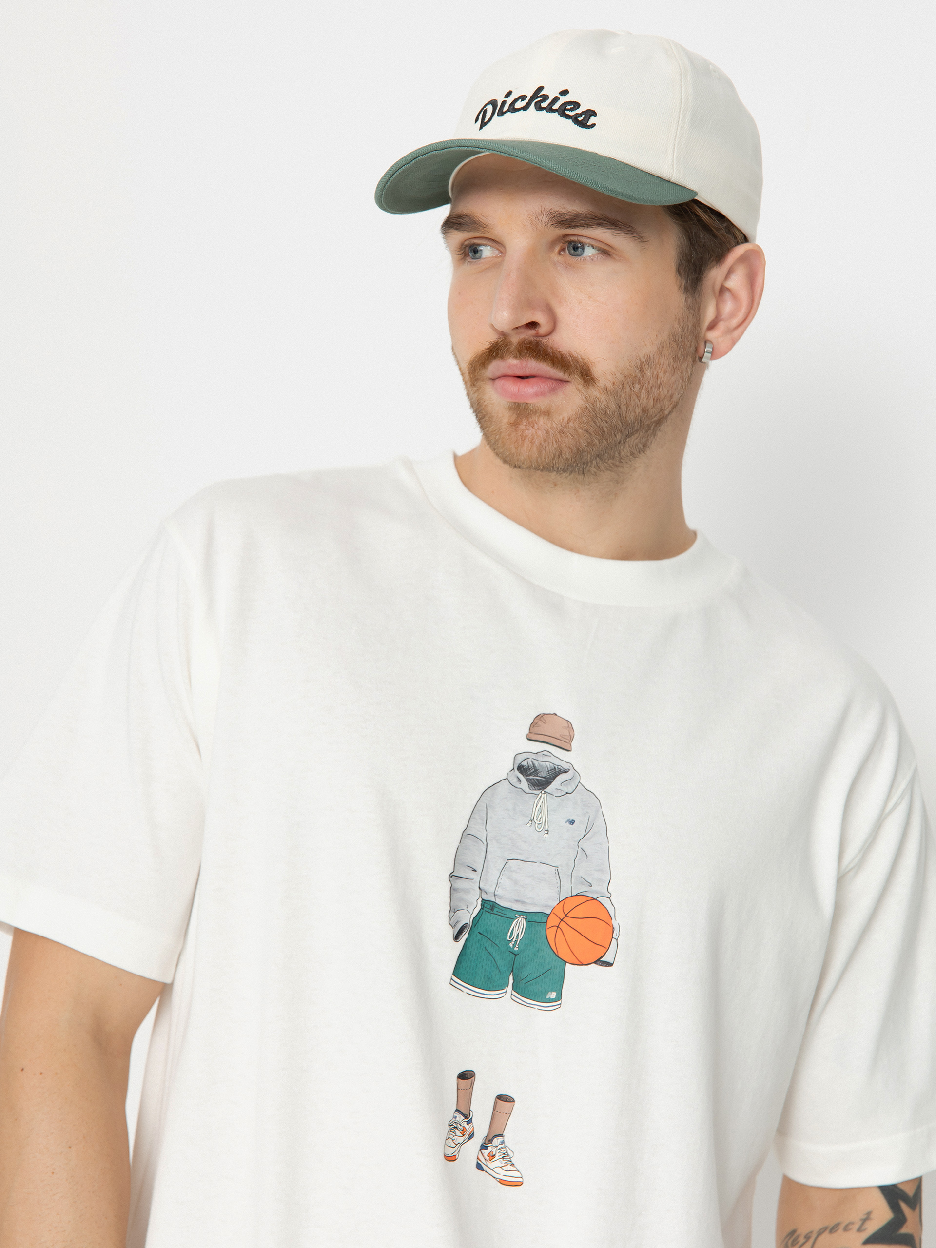 Tricou New Balance Athletics Basketball (sea salt)