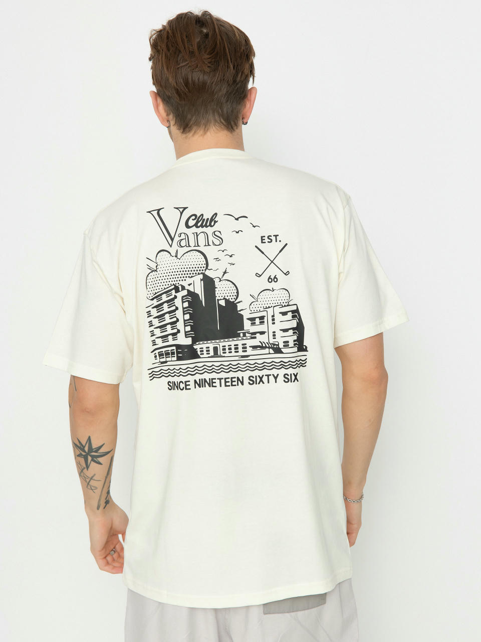 Tricou Vans Club Vee (marshmallow)