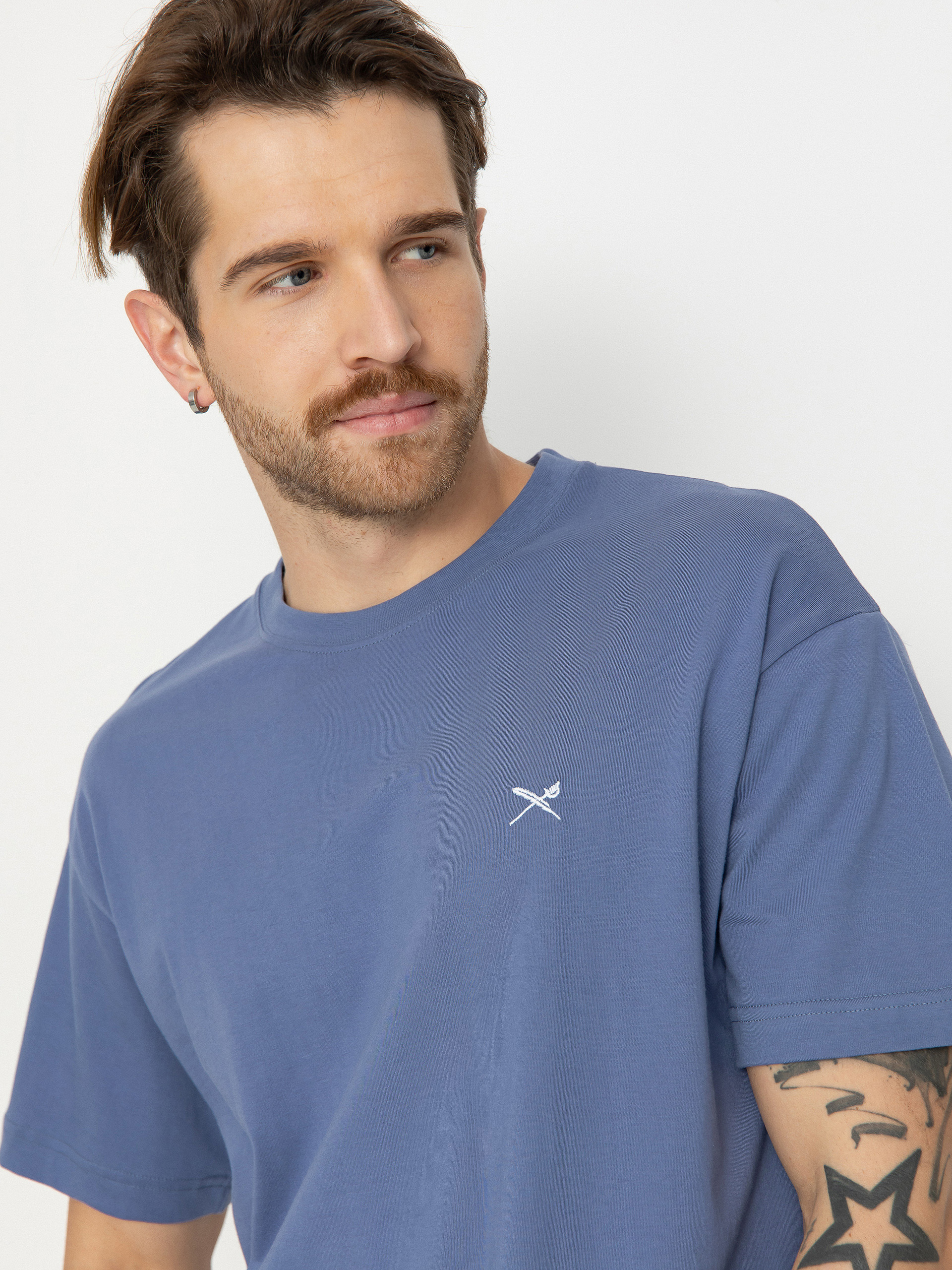 Tricou Iriedaily Mini Flag Relaxed (dove blue)